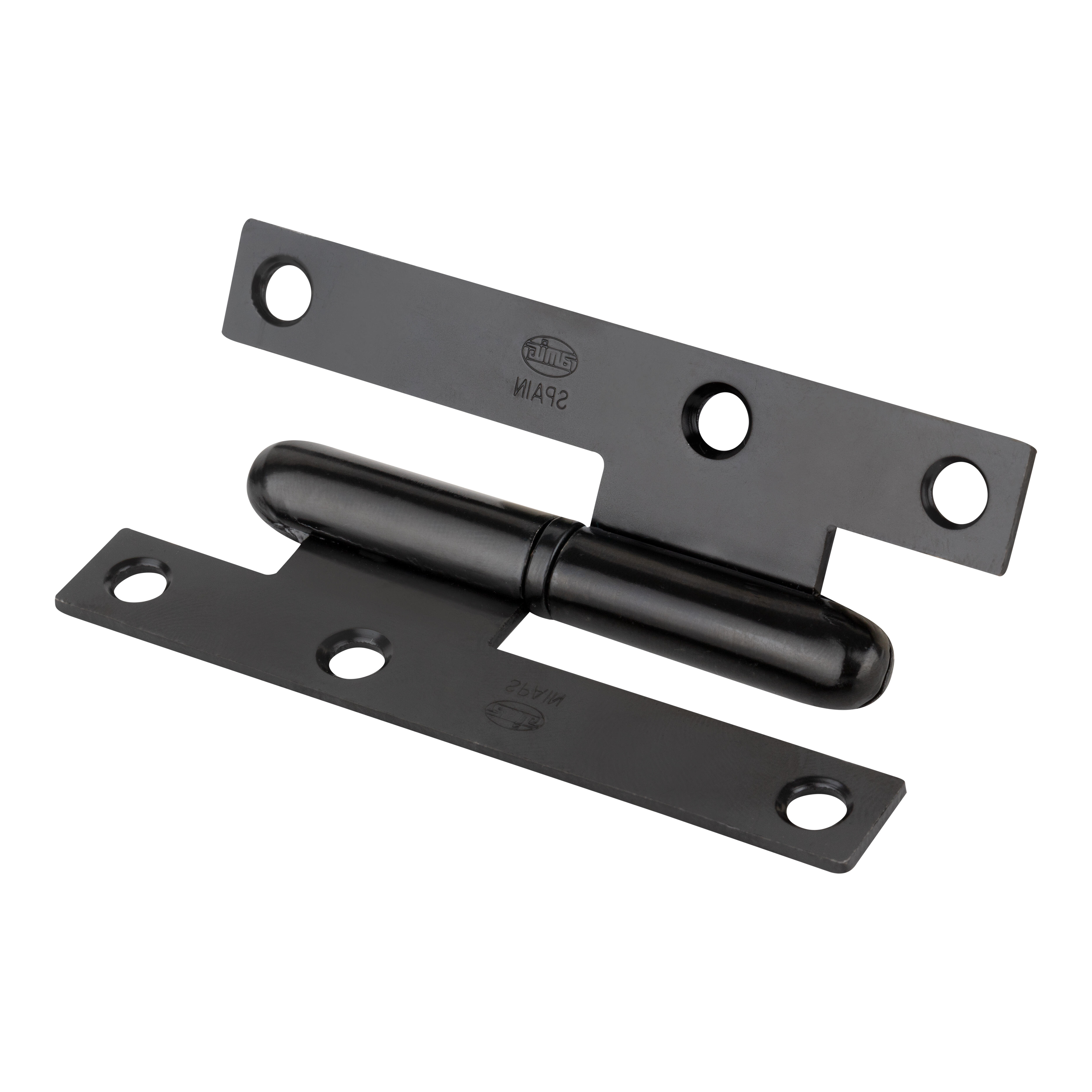 BISAGRA PARA PUERTA PERNIO A IZQUIERDA 95X52MM NEGRO - 2