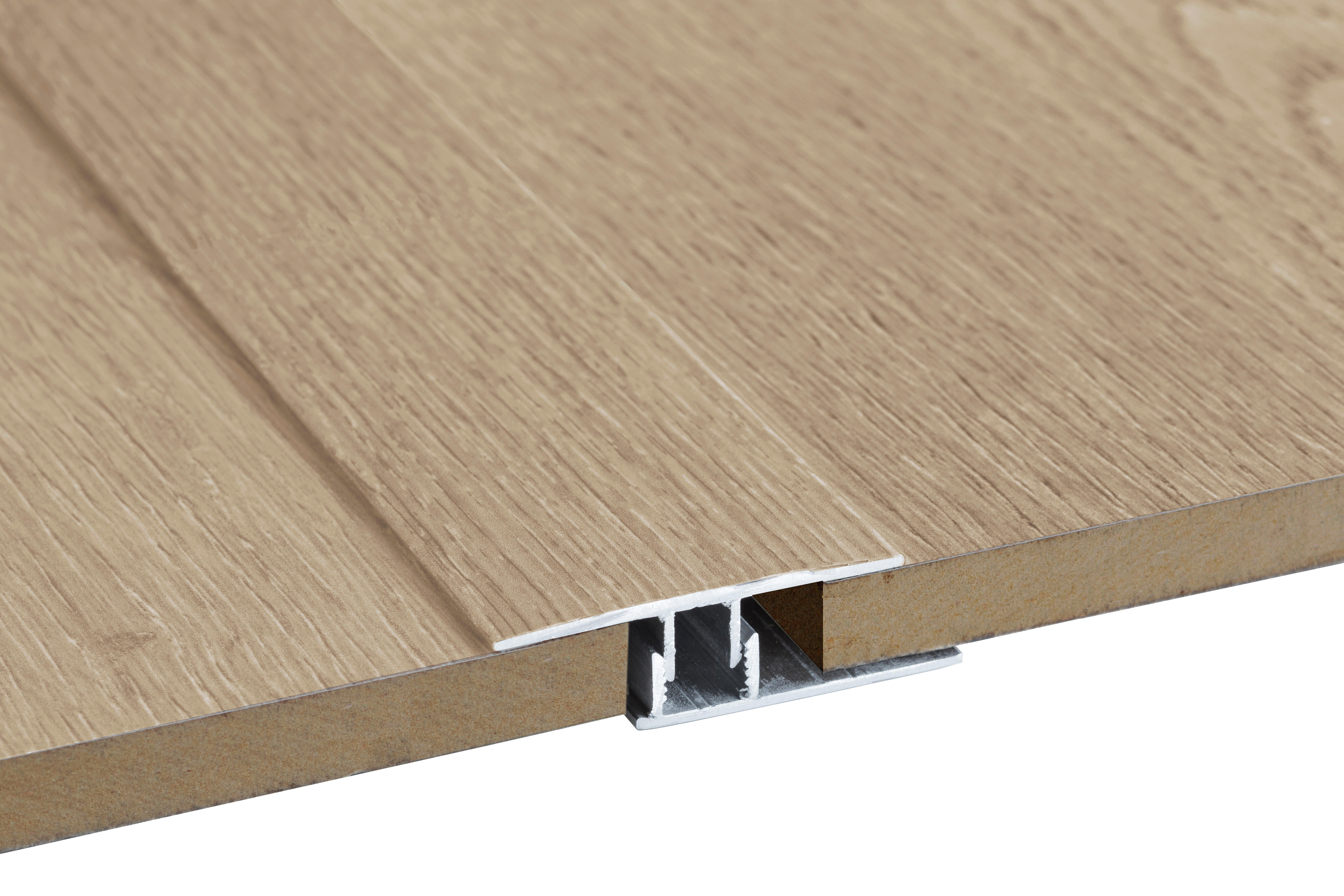 PERFIL TRANSICIÓN DE ALUMINIO ROBLE BISELADO/URAL 240 CM - 2