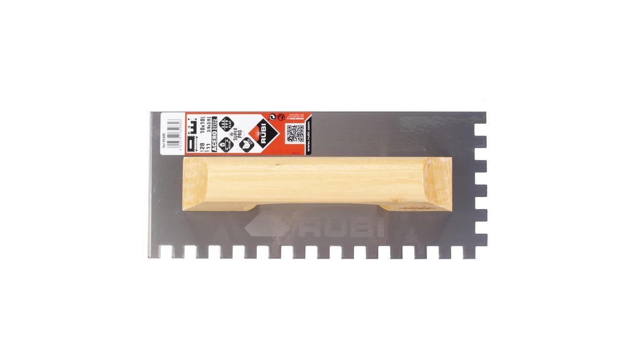 PEINE 280MM 10X10MM MANGO MADERA RUBI - 4