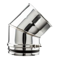 CODO 45º INOXIDABLE PARED SIMPLE 150MM - 2