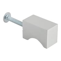 POMO MUEBLE ALUMINIO ANODIZADO MATE GRIS 1UD - 3