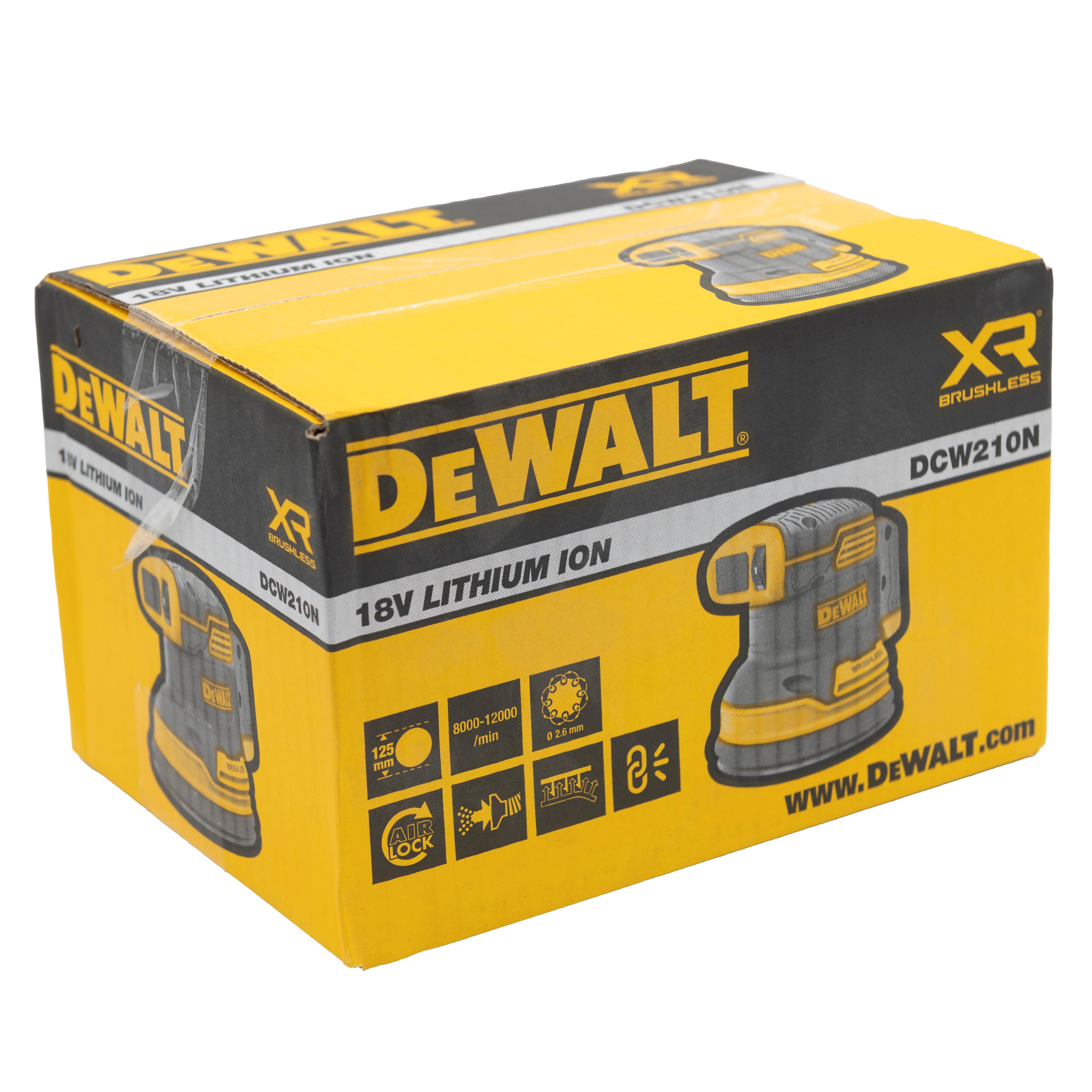 LIJADORA EXCENTRICA A BATERIA 18V DEWALT DCW210N BRUSHLESS - 12