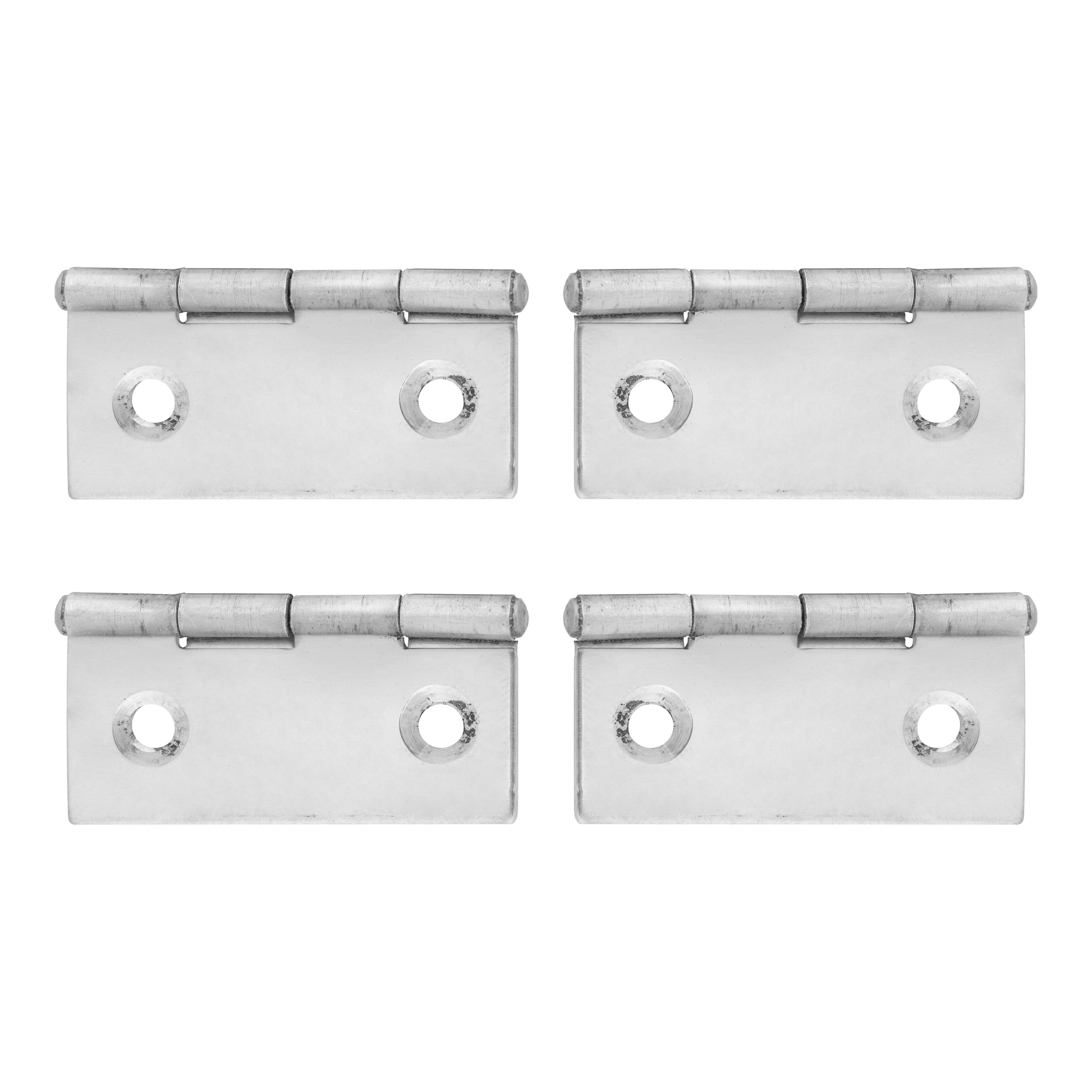 BISAGRA 45 X 35  MM. CON REMATE ACERO INOXIDABLE. 4 UDS - 3