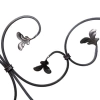 BARRA DE HIERRO FORJADO FLOREADO  350X870MM - 6