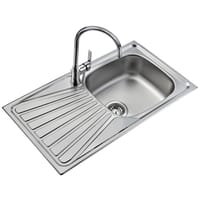 FREGADERO DE COCINA 1 SENO + ESCURRIDOR TEKA CUADRADO 78 X 43,5 X 14,6 CM - 2