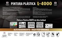 PINTURA PLASTICA BLANCA MATE 15L L4000 - 3
