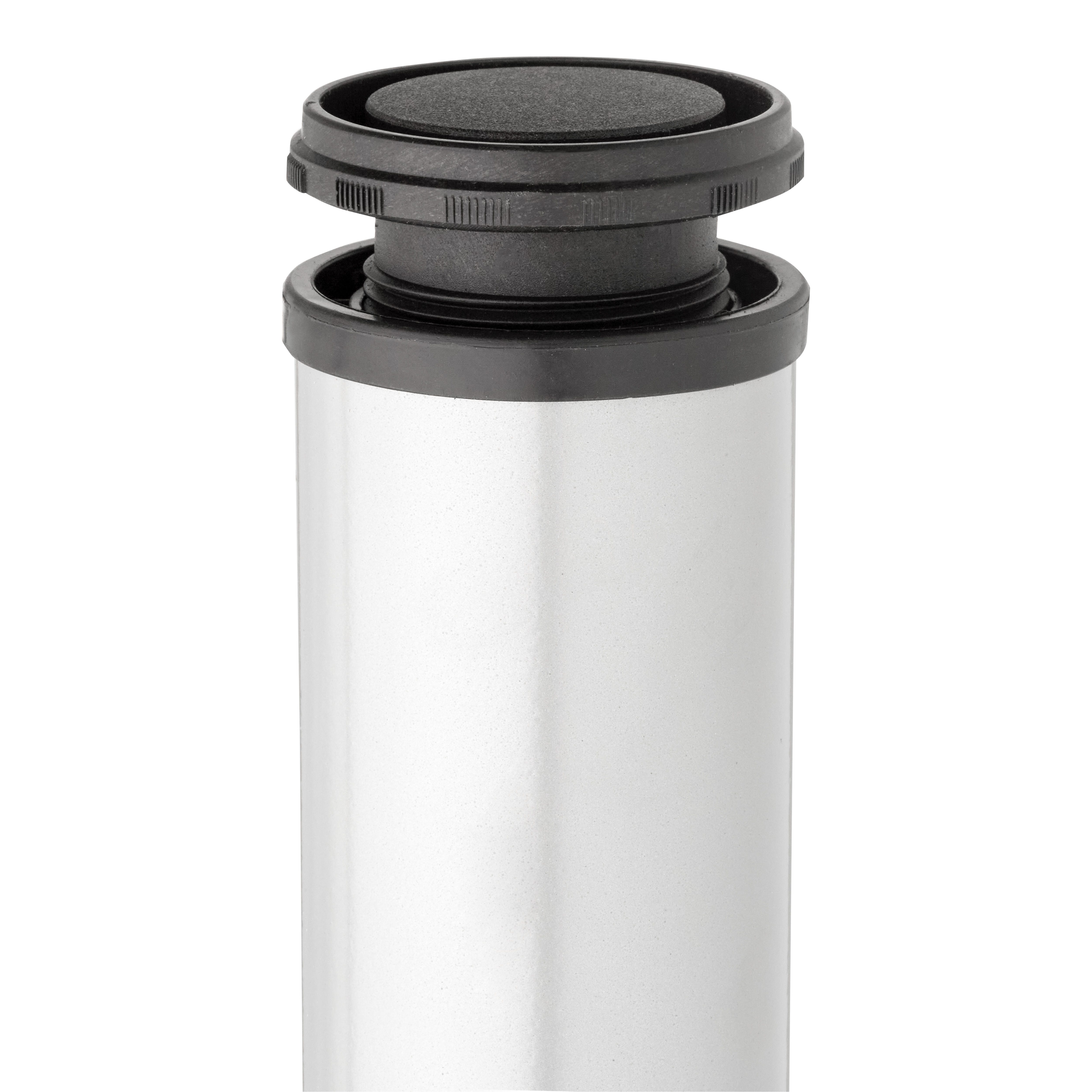 PATA MUEBLE ACERO REDONDA 710MM 60MM GRIS. 4UDS - 4