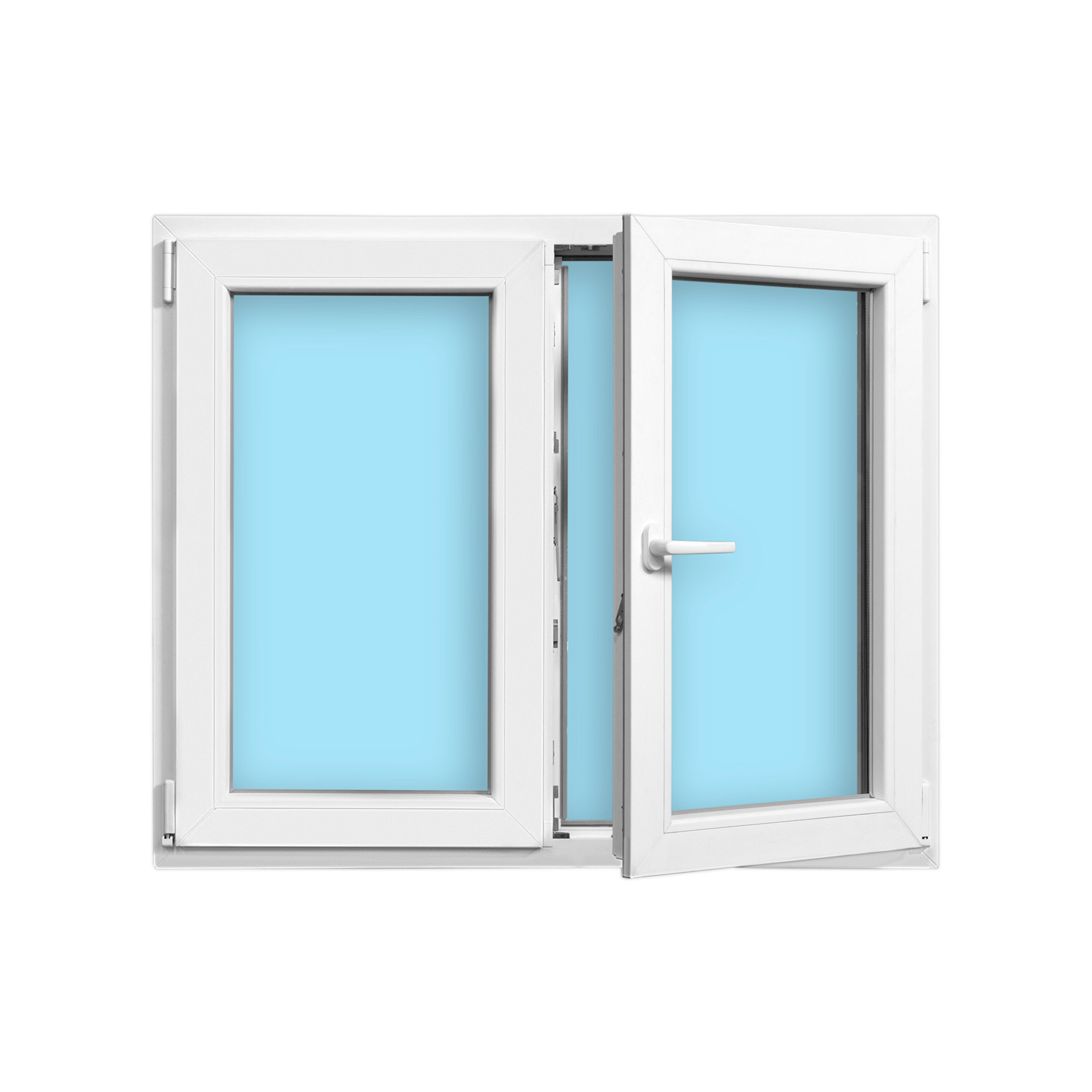 VENTANA PVC OSCILOBATIENTE BLANCA 120X100CM - 2