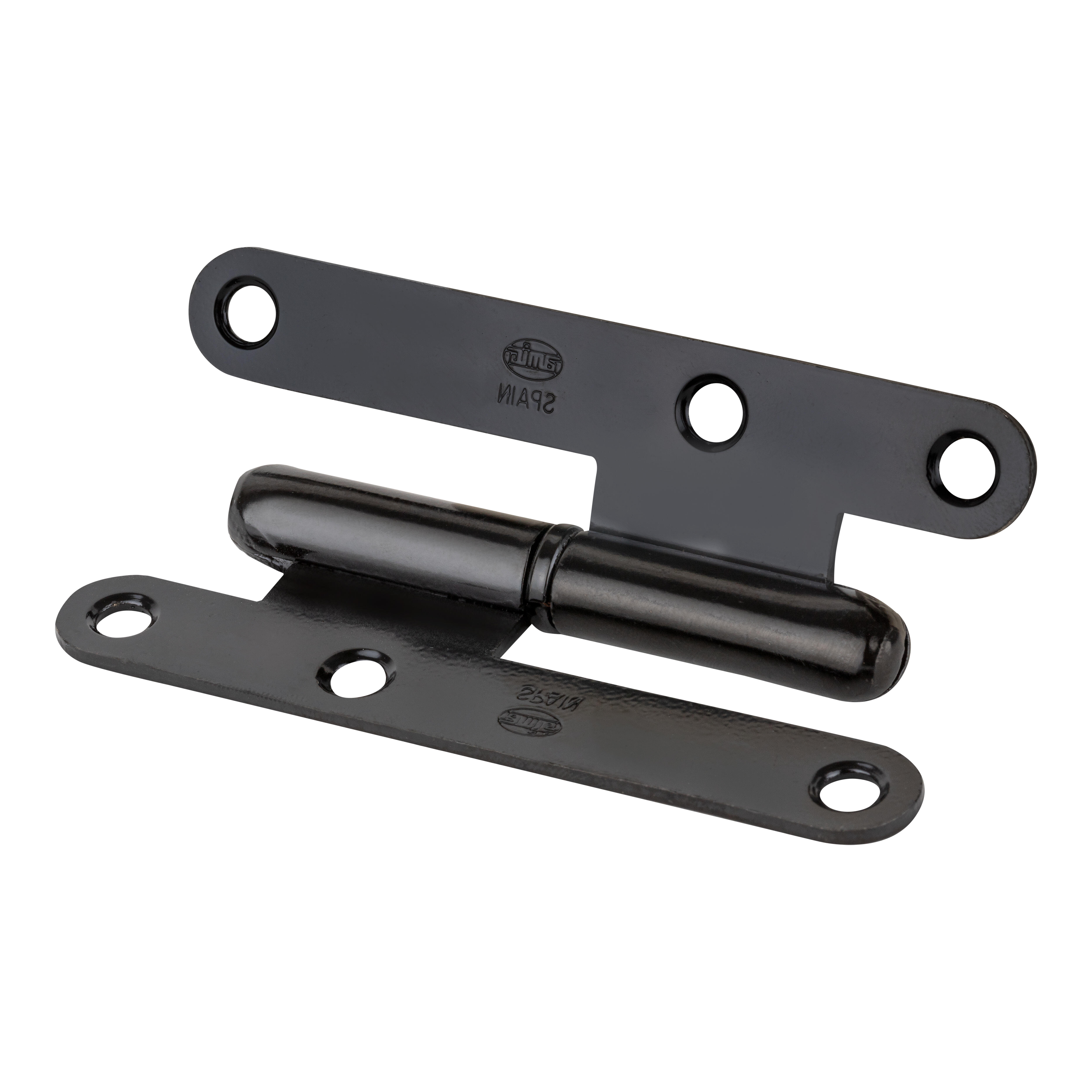 BISAGRA PERNIO A IZQUIERDA 95X52MM PINTADO NEGRO - 3