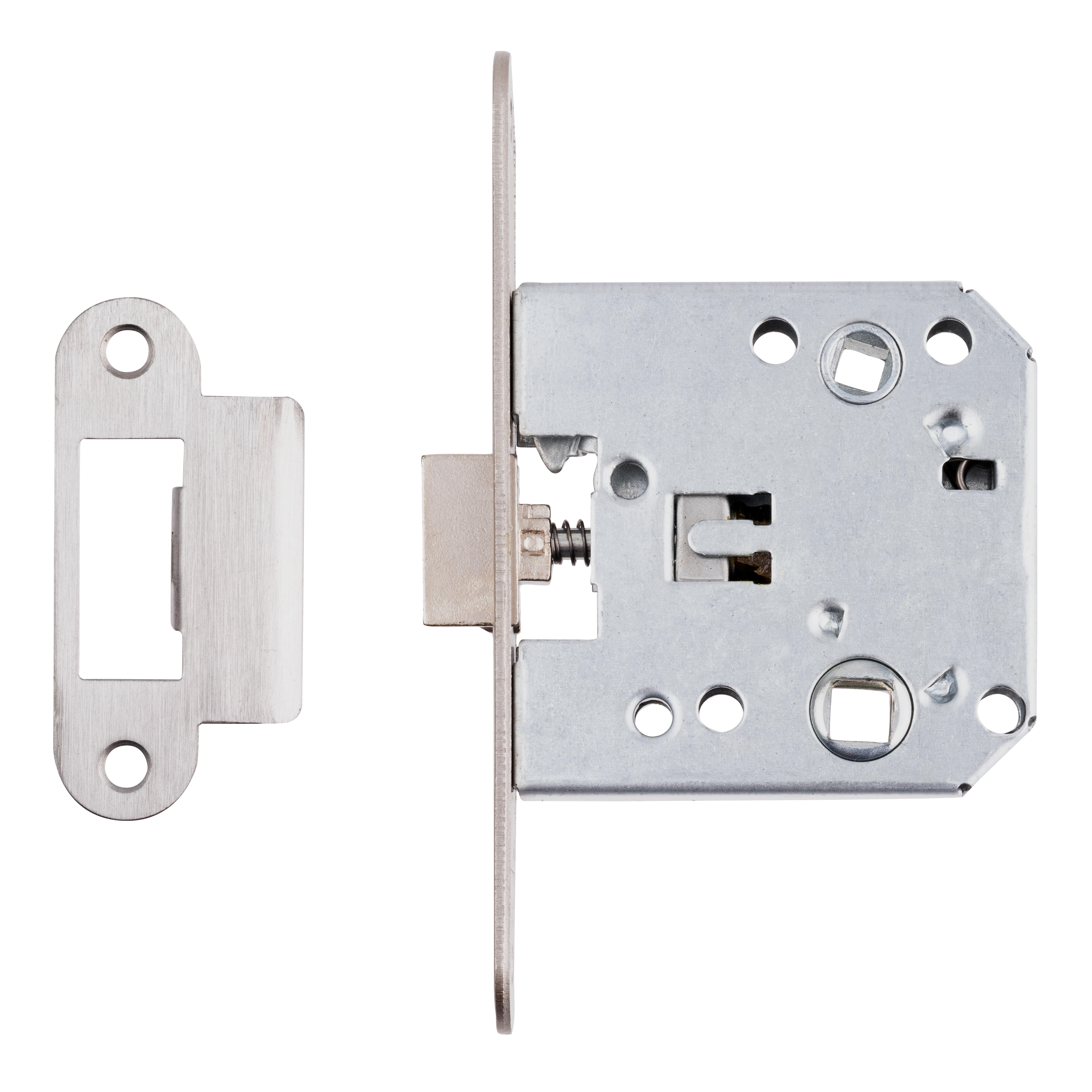 PICAPORTE UNIFICADO 50  MM. CANTO REDONDO 47 MM  MODELO 247 NIQUELADO - 2