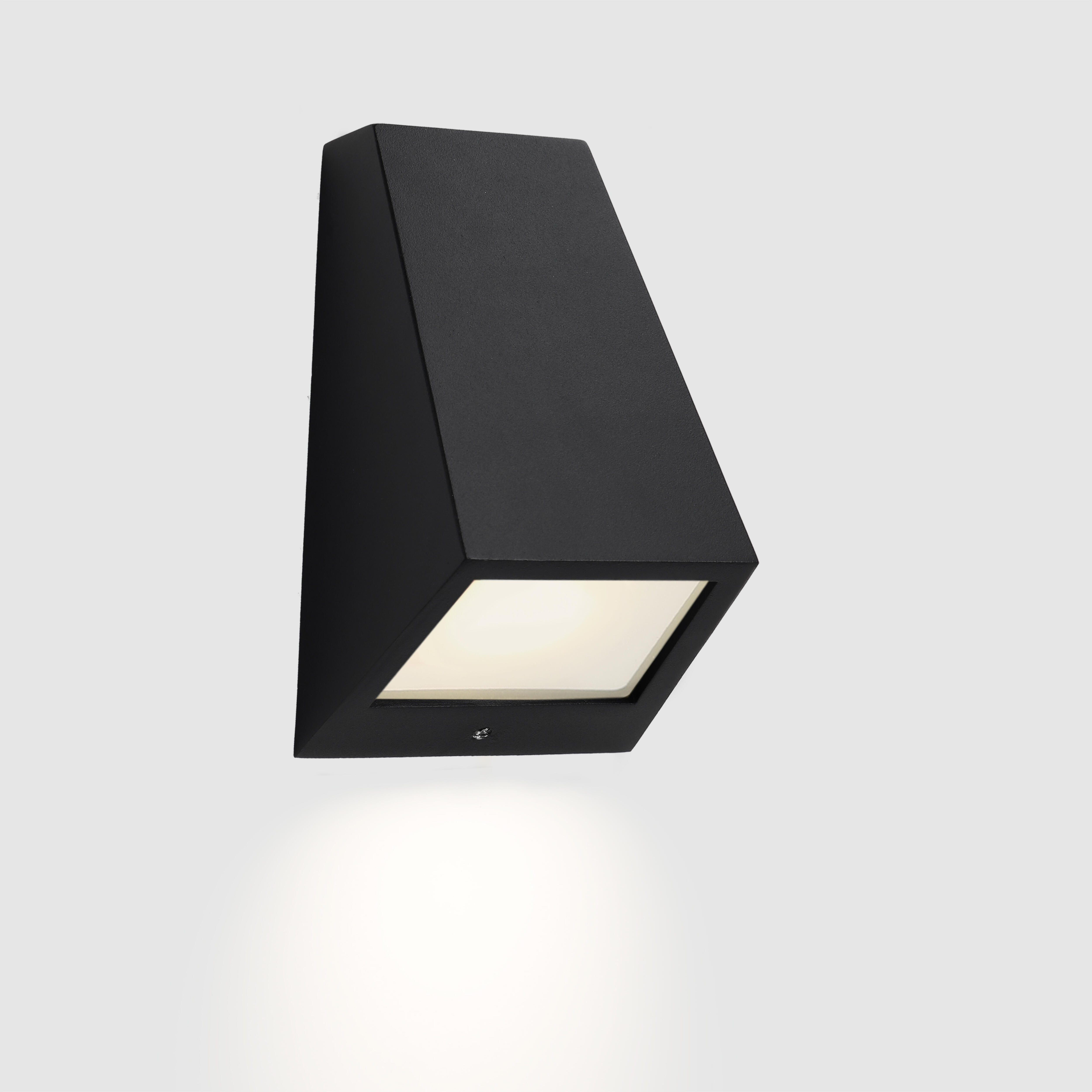 APLIQUE DE PARED EXTERIOR DE SUPERFICIE 8W NEGRO IP44 NOGAL - 4