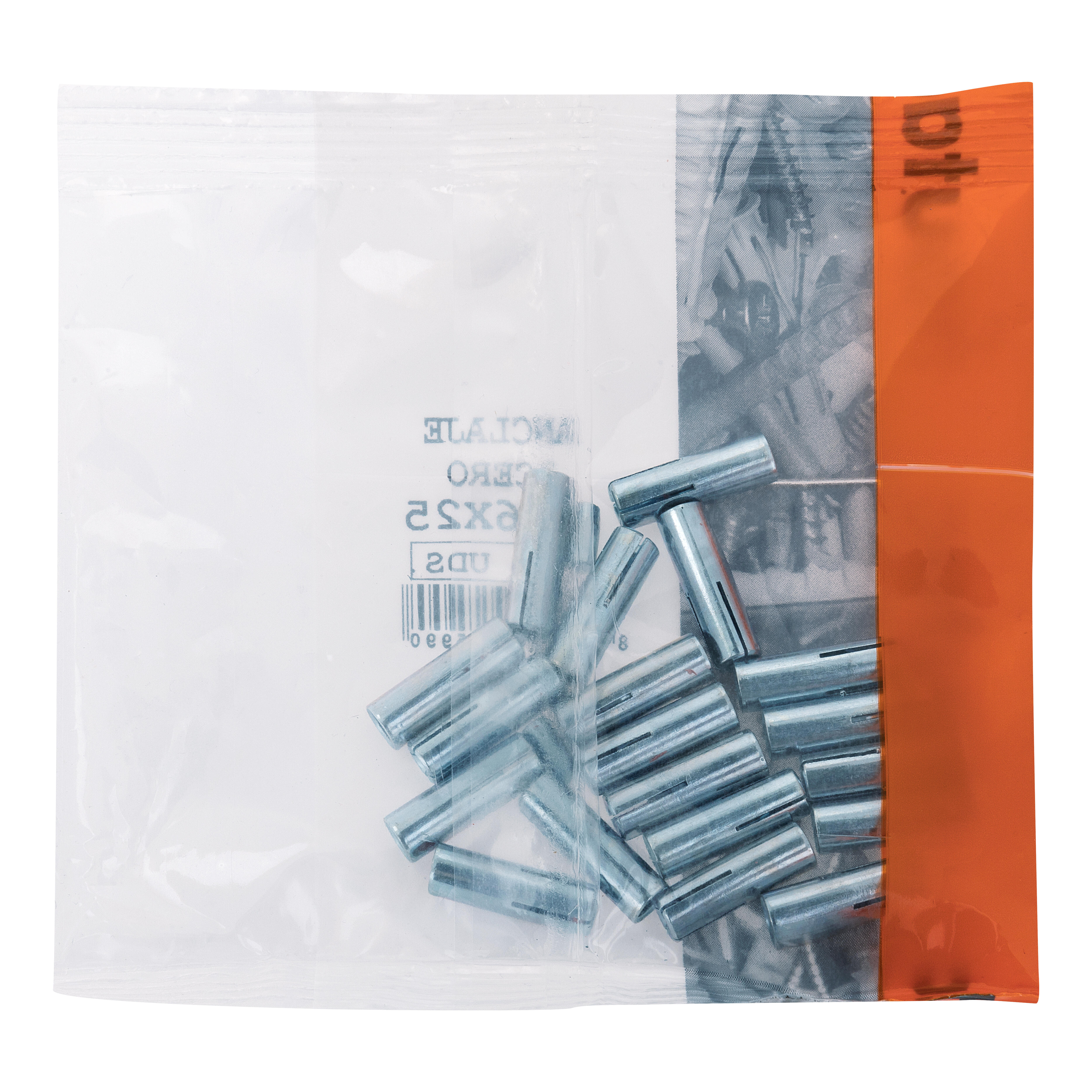 ANCLAJE METÁLICO HEMBRA PARA HORMIGÓN, DE ACERO, 6X25MM, 20UDS - 3