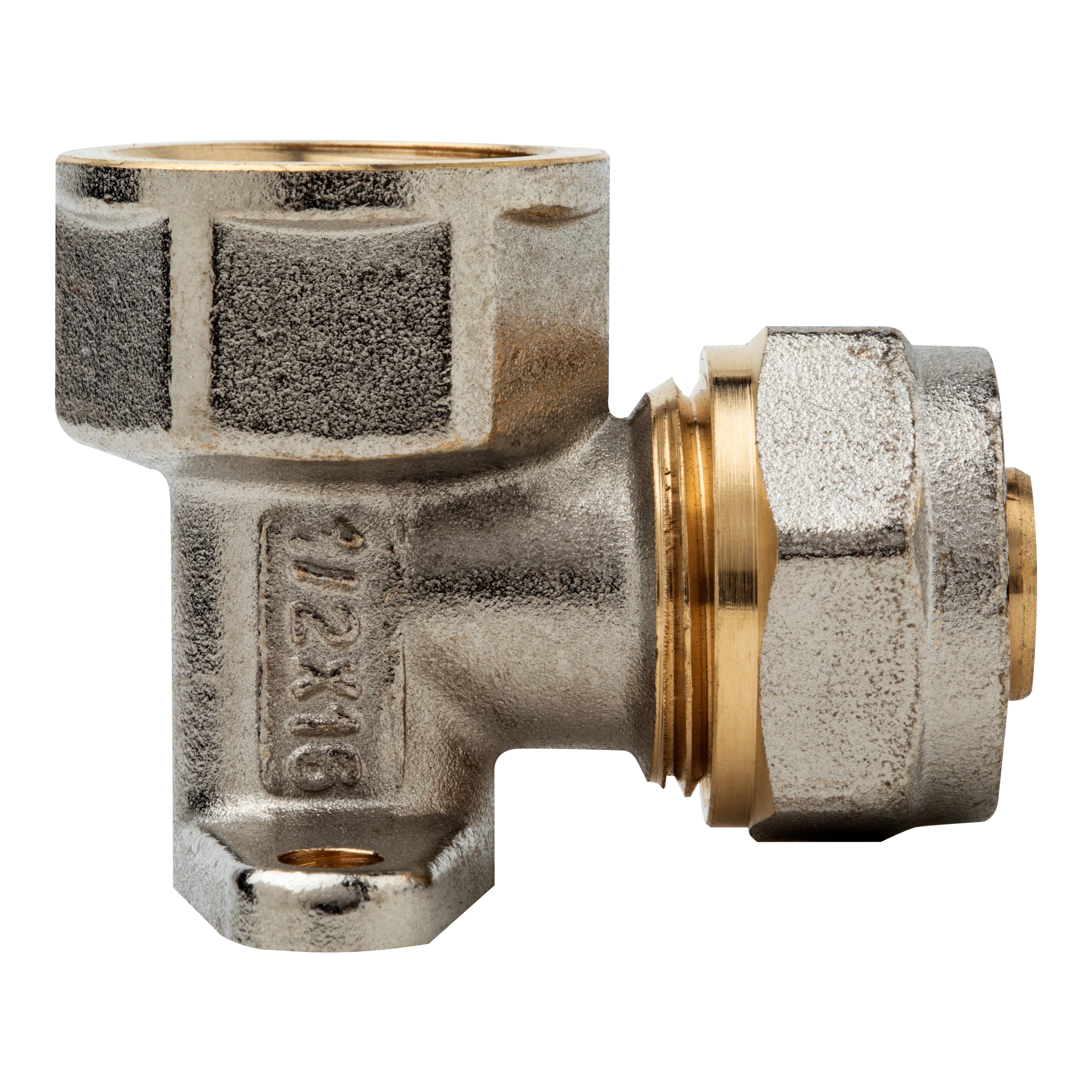 CODO 90º CON SOPORTE 16MMX1/2