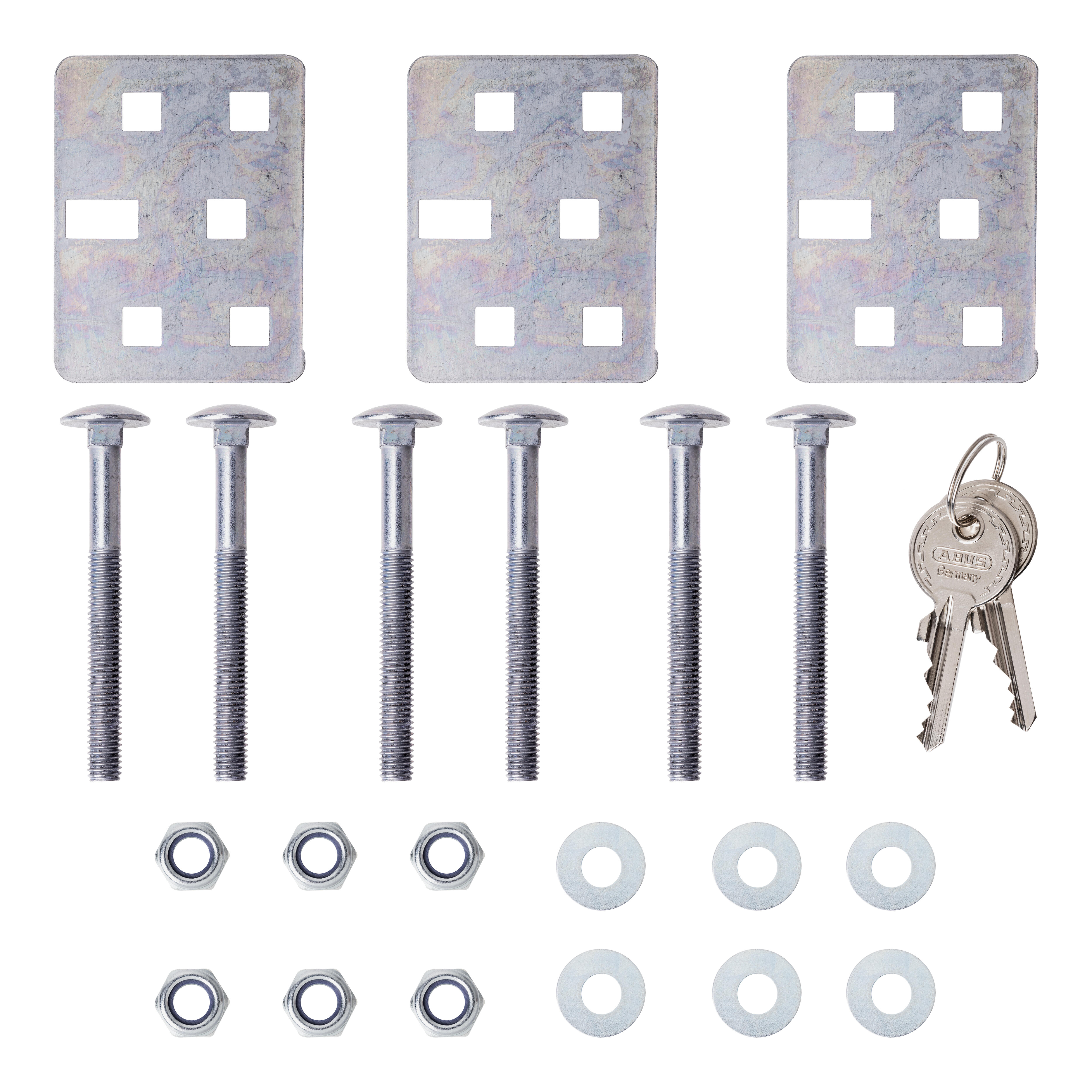 CERRADURA CERROJO UNIVERSAL PARA FURGONETAS BLANCO ABUS - 6