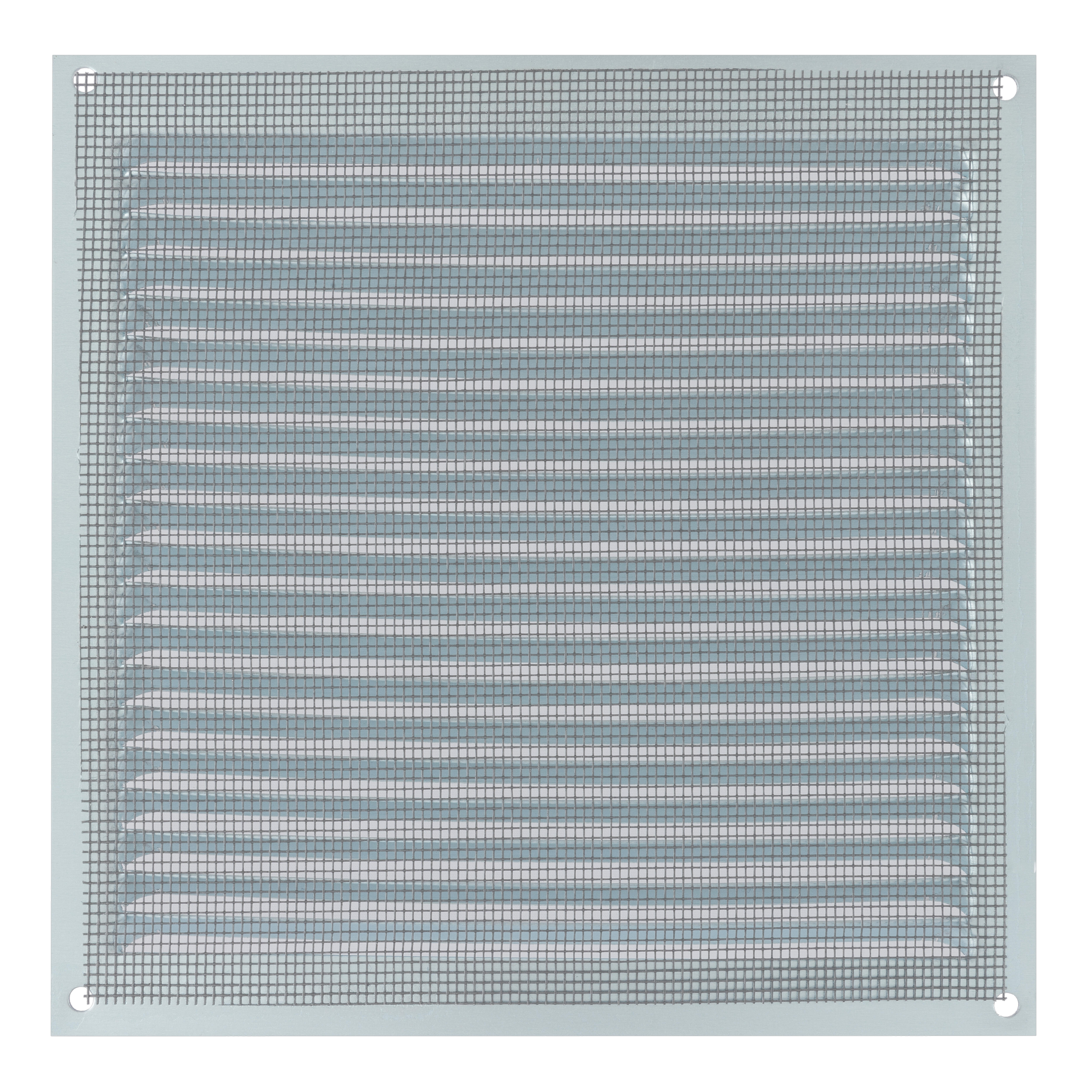 REJILLA DE VENTILACION CON MOSQUITERA SOBREPONER ALUMINIO BLANCO 17 X 17 CM. ESPESOR 0.8  MM - 2