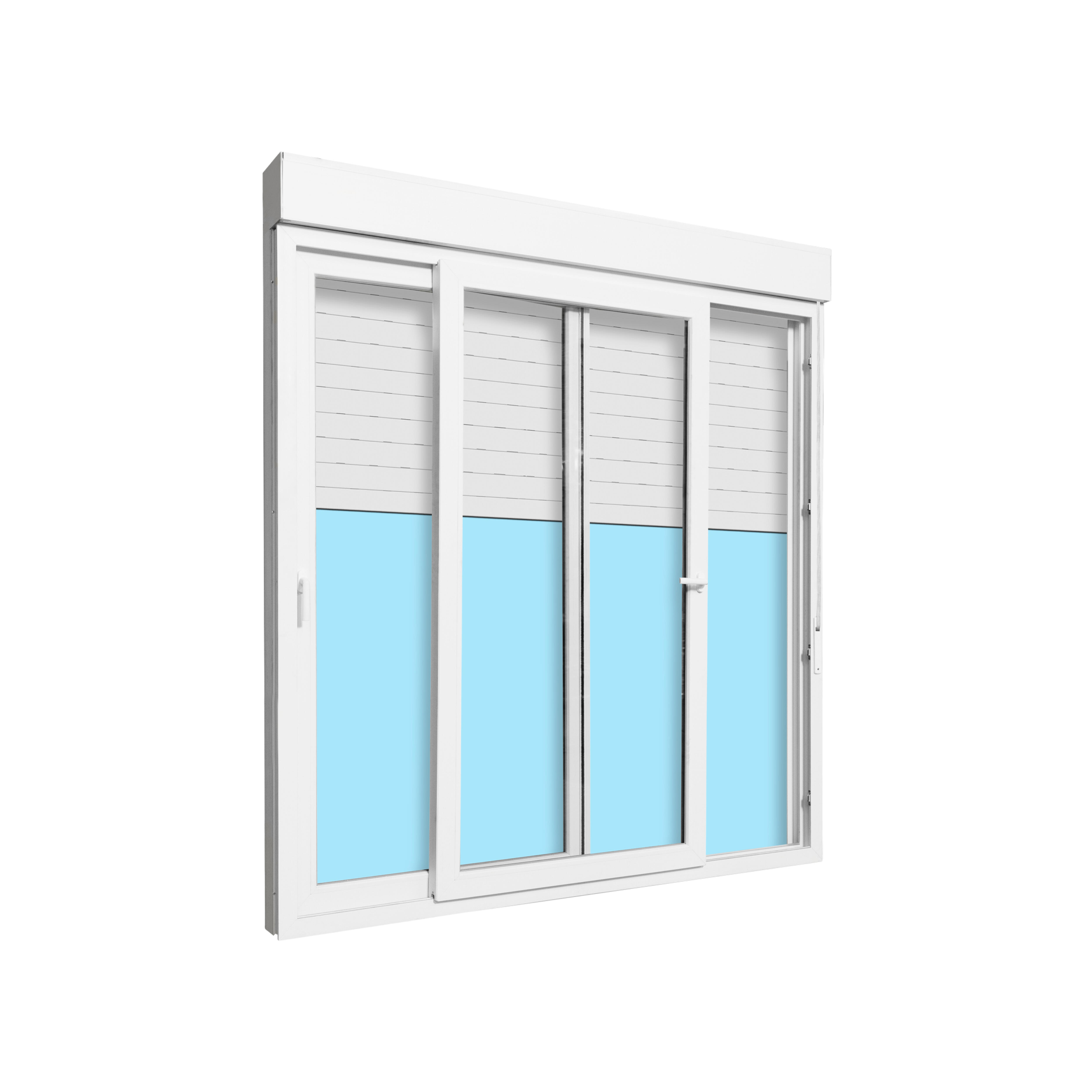BALCONERA PVC CORREDERA CON PERSIANA BLANCA 200X218CM - 3