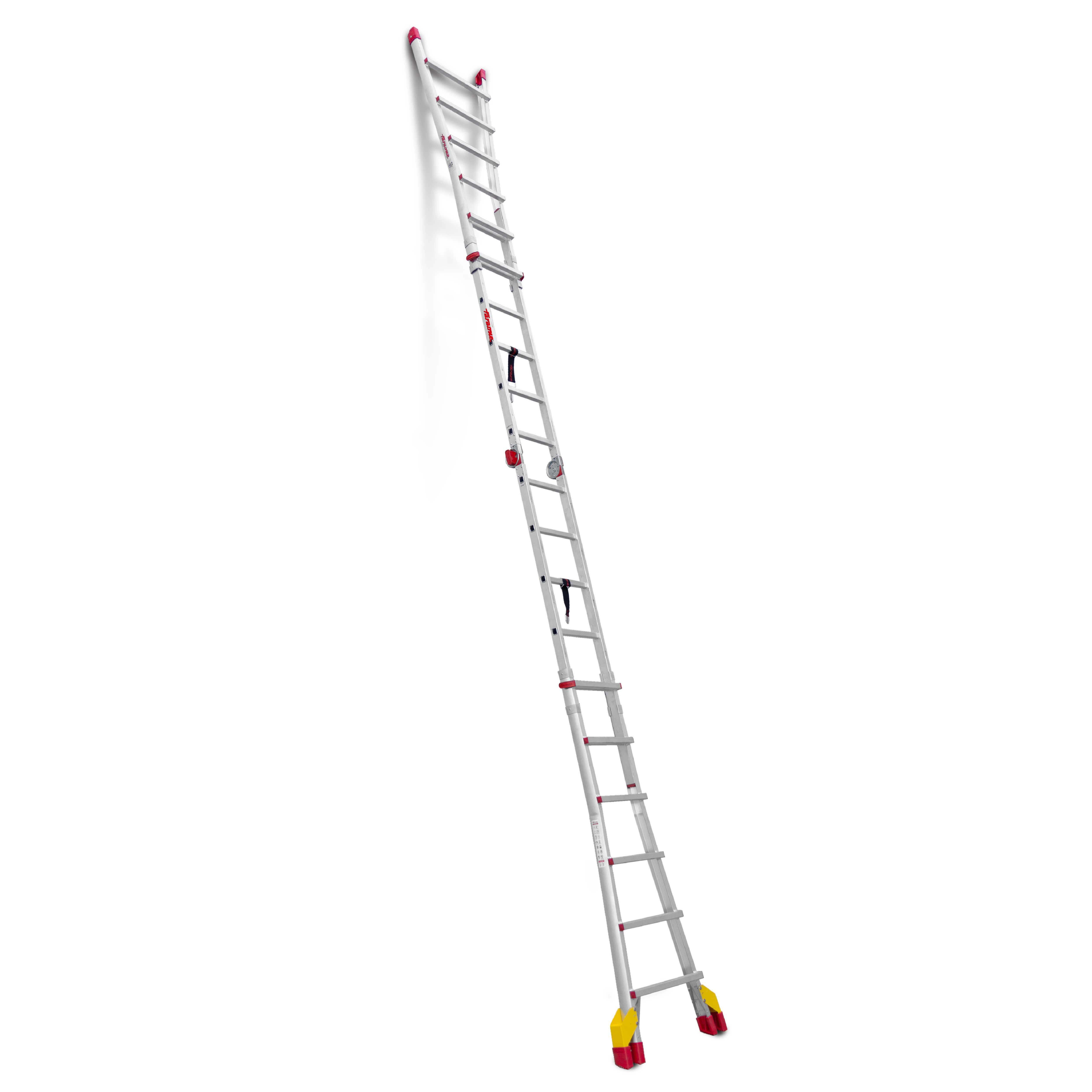 ESCALERA METÁLICA MULTIPOSICIÓN DE ALUMINIO 12+12 PELDAÑOS - 3