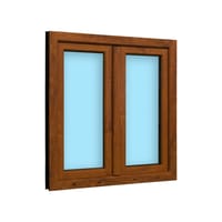 VENTANA PVC OSCILOBATIENTE ROBLE 100X100CM - 2