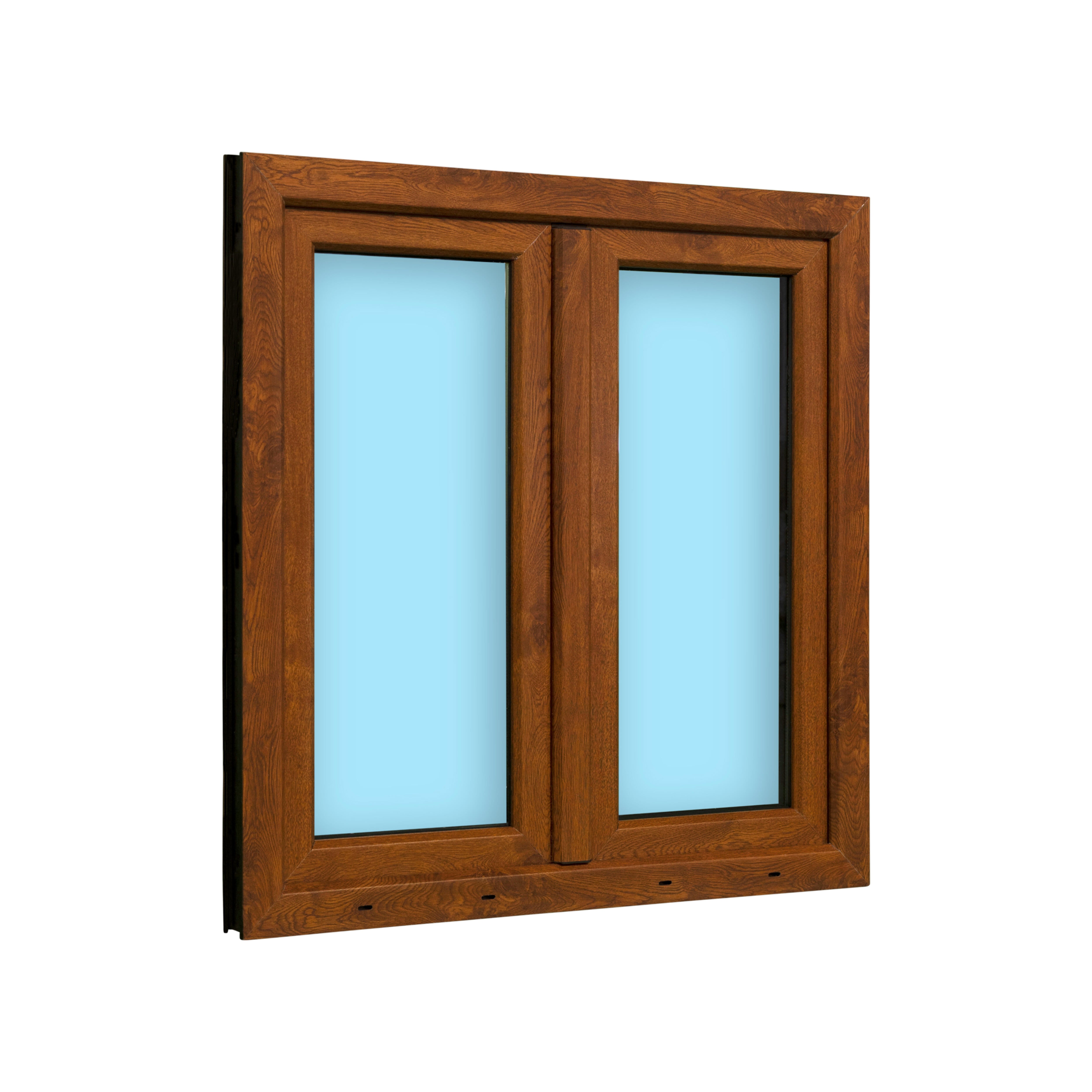 VENTANA PVC OSCILOBATIENTE ROBLE 100X100CM - 2