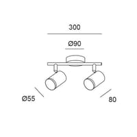 FOCO 2 LUCES ARTIC 11,4W LUZ NEUTRA IP20 - 5