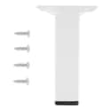 PATA MUEBLE ACERO CUADRADA 100MM 25X25MM BLANCA 1UD - 2