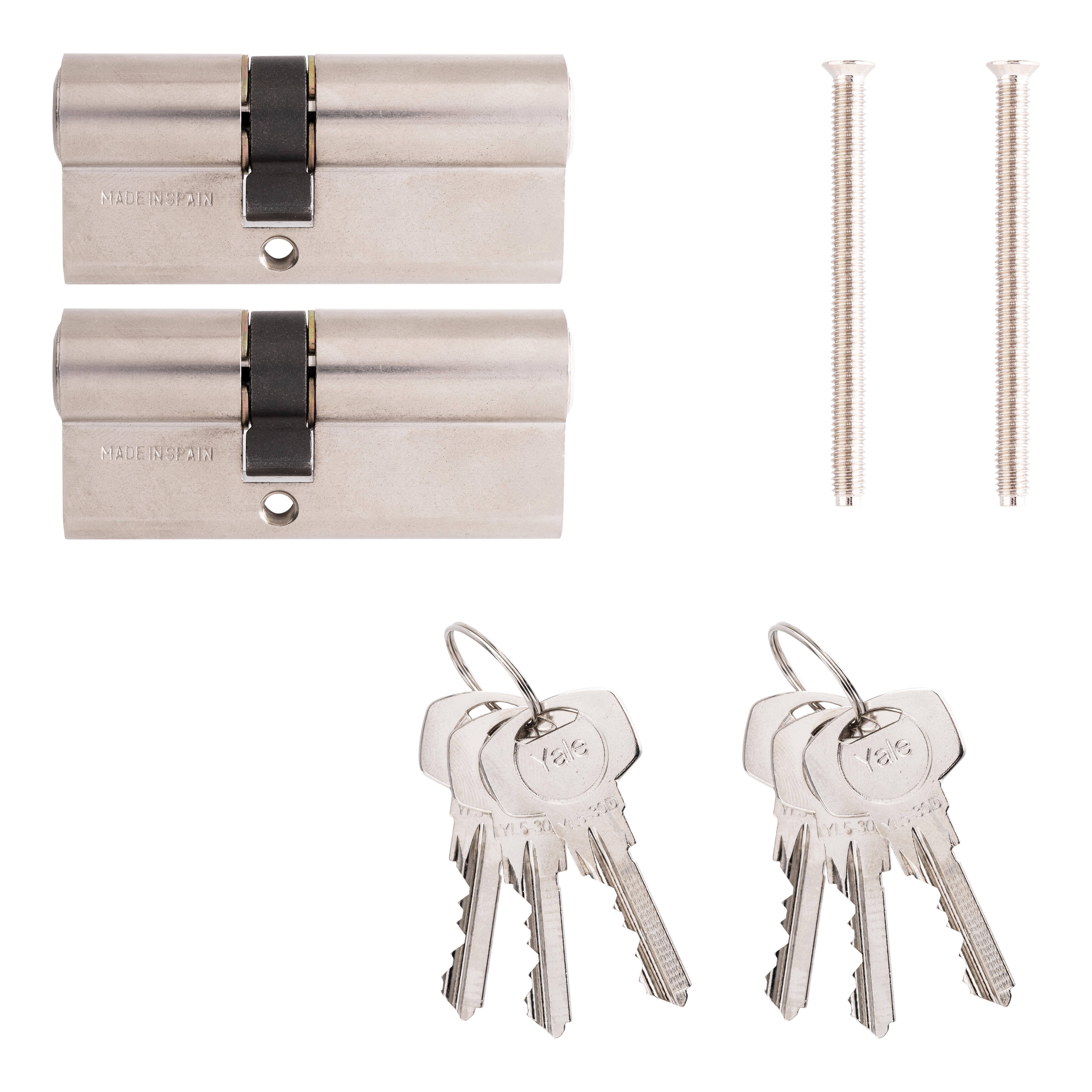 BOMBÍN CERRADURA 30X40MM CON 3 LLAVES YALE - 3