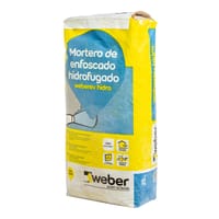 MORTERO DE REVOCO WEBEREV HIDRO 25 KG BLANCO. - 2