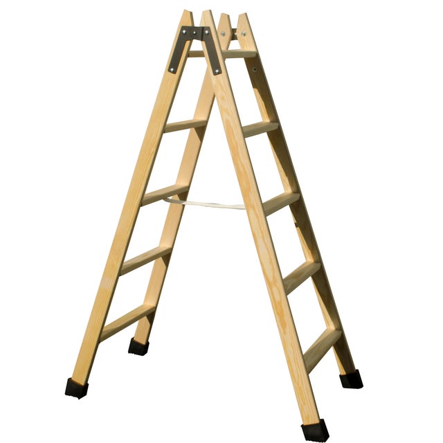 ESCALERA DE MADERA 5 +5  PELDAÑOS