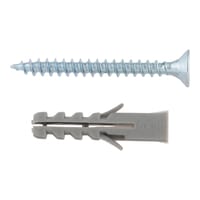 TACO UNIVERSAL DE NYLON DIÁMETRO 6MM LONGITUD 40MM CON TIRAFONDO NOUTAC 25UDS - 3