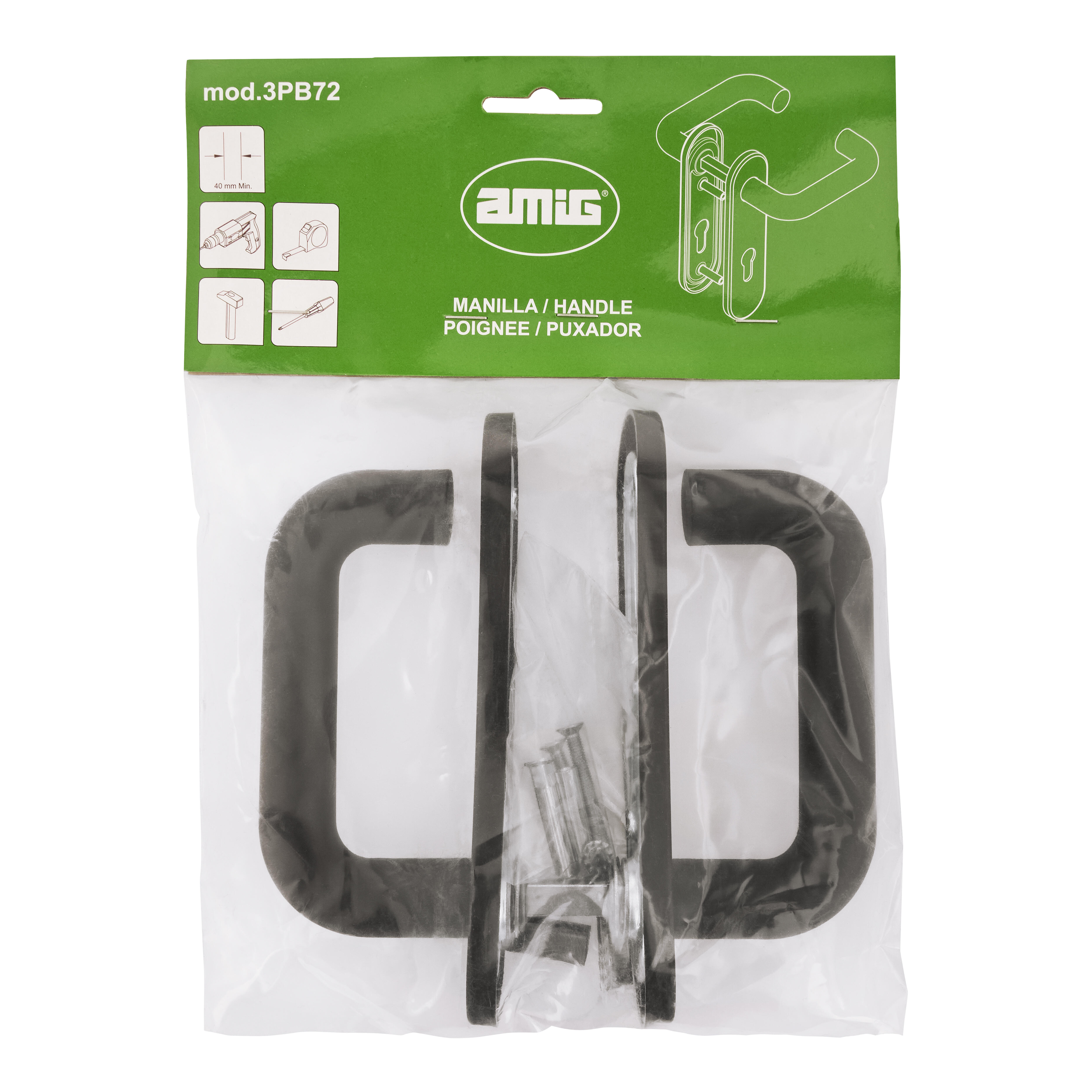 JUEGO MANILLA ACERO+  POLIPROPILENO CON BOCALLAVE - 3