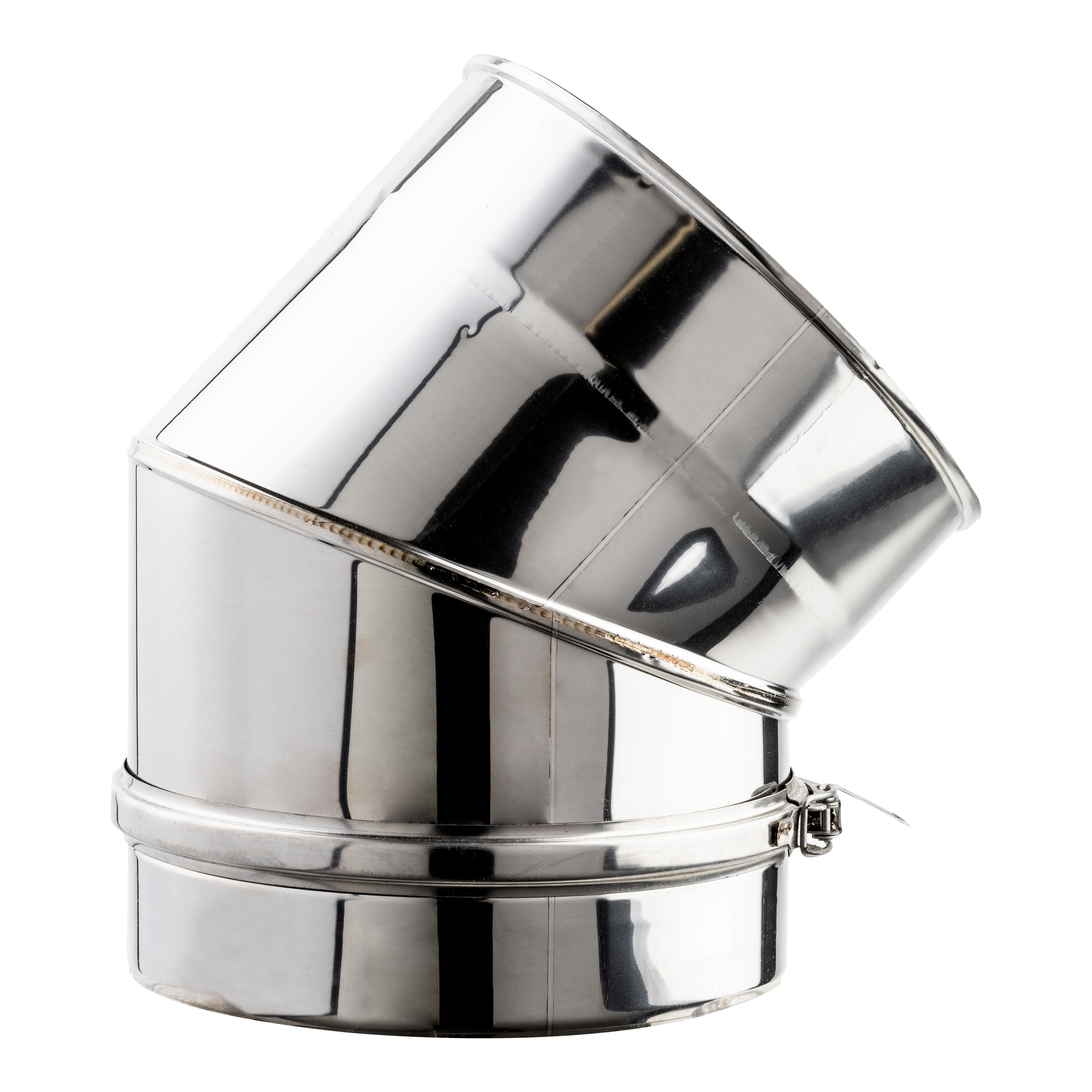 CODO 45º INOXIDABLE PARED DOBLE 200MM - 2