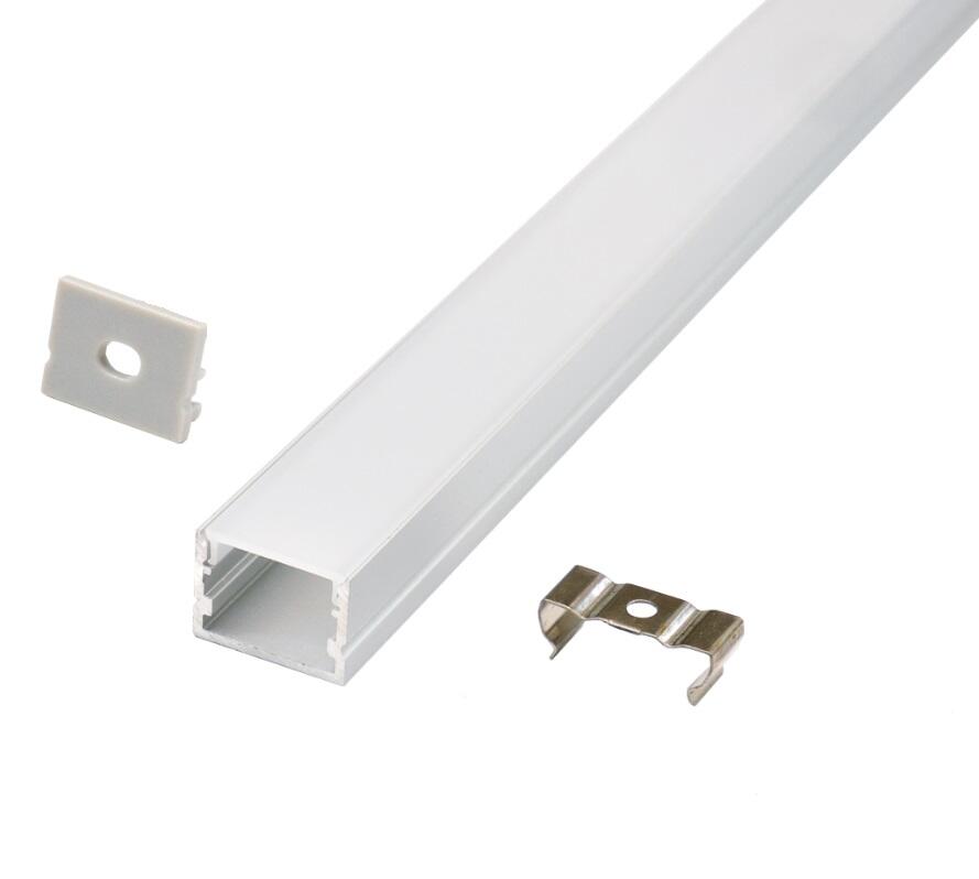 PERFIL TIRA LED DE SUPERFICIE ALTO ALUMINIO 18X13MM 2M - 3