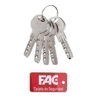 CILINDRO SEGURIDAD BOMBIN 35X35MM. PUNTOS LEVA 15MM. LATON FAC - 2