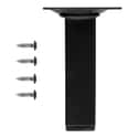 PATA MUEBLE ACERO CUADRADA 100MM 25X25MM NEGRA 1UD - 2