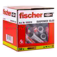 TACO NYLON DUOPOWER UNIVERSAL  10 X 50 MM FISCHER. 50 UDS - 2