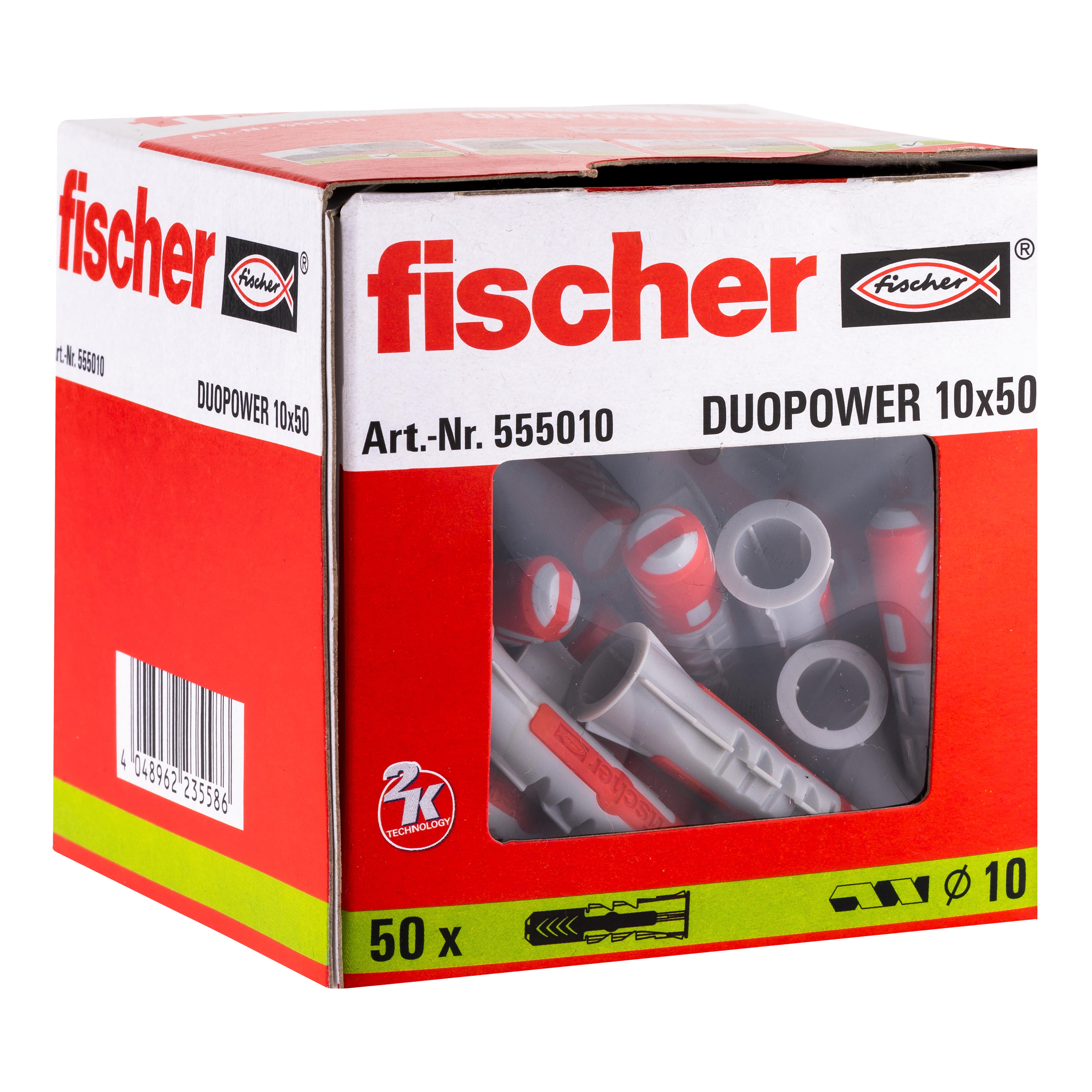 TACO NYLON DUOPOWER UNIVERSAL  10 X 50 MM FISCHER. 50 UDS - 2