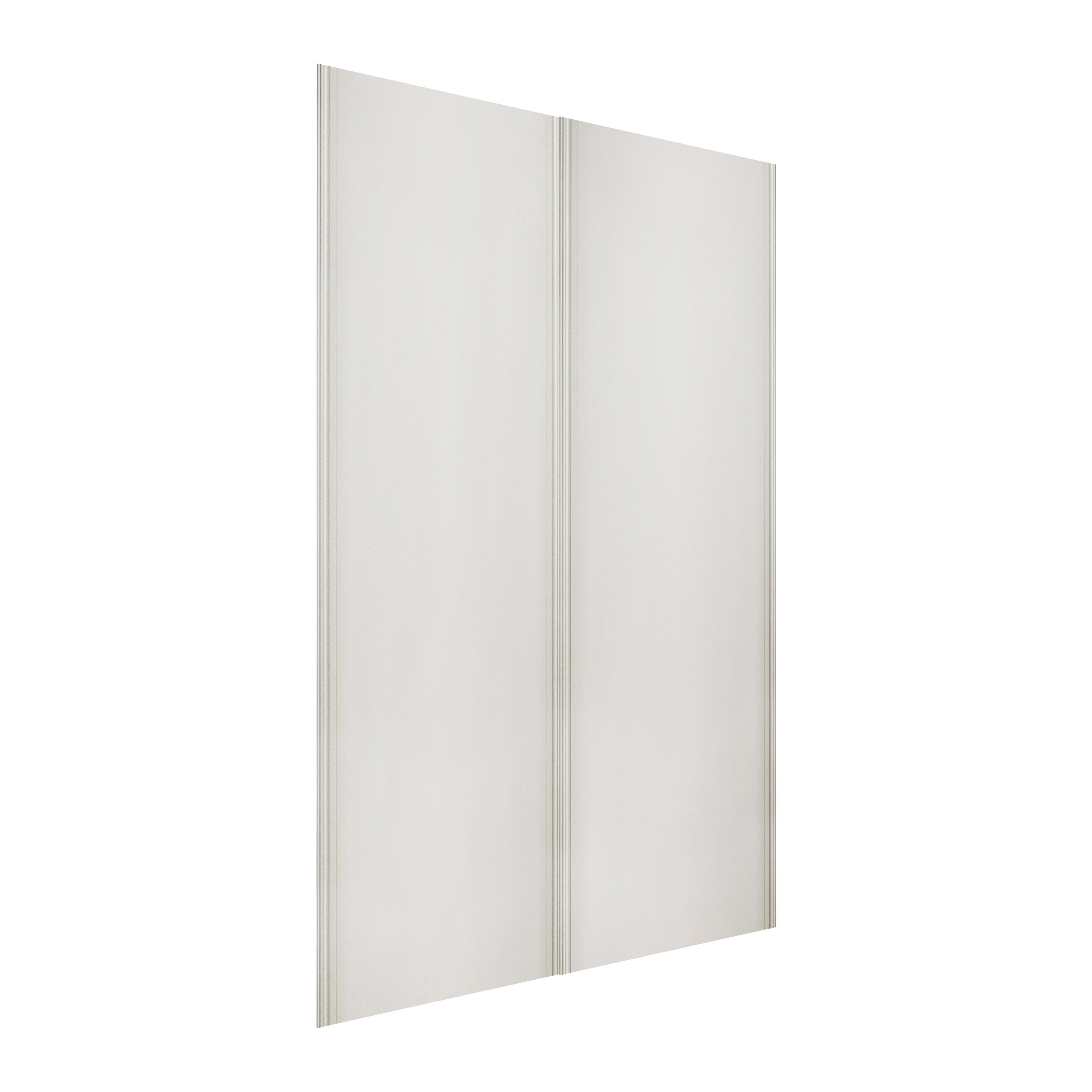 KIT PUERTAS DE ARMARIO CORREDERAS 235 X 60 CM 2 UNIDADES + GUIAS - 4