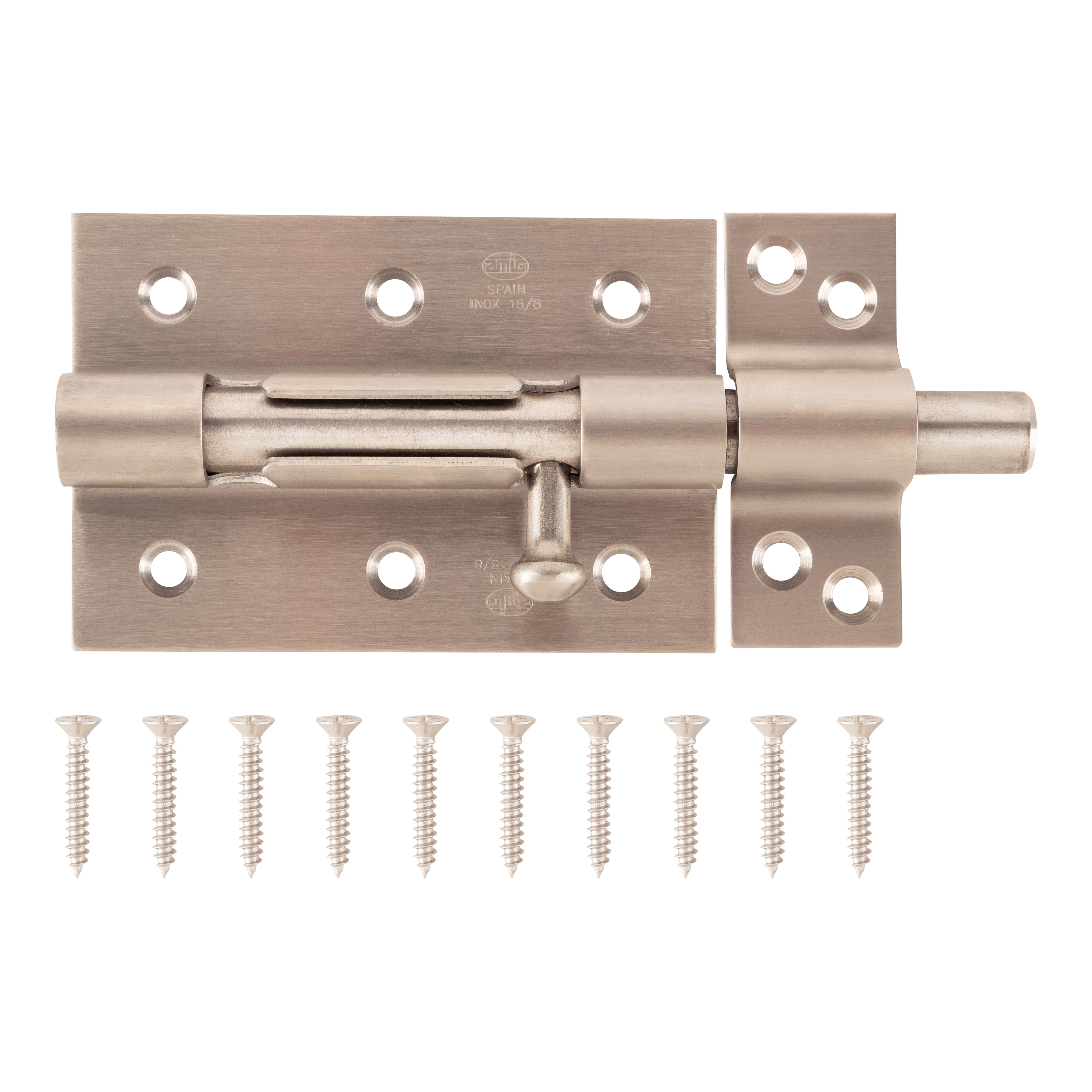 PESTILLO 100  MM. ACERO INOXIDABLE MOD 454 AMIG - 2