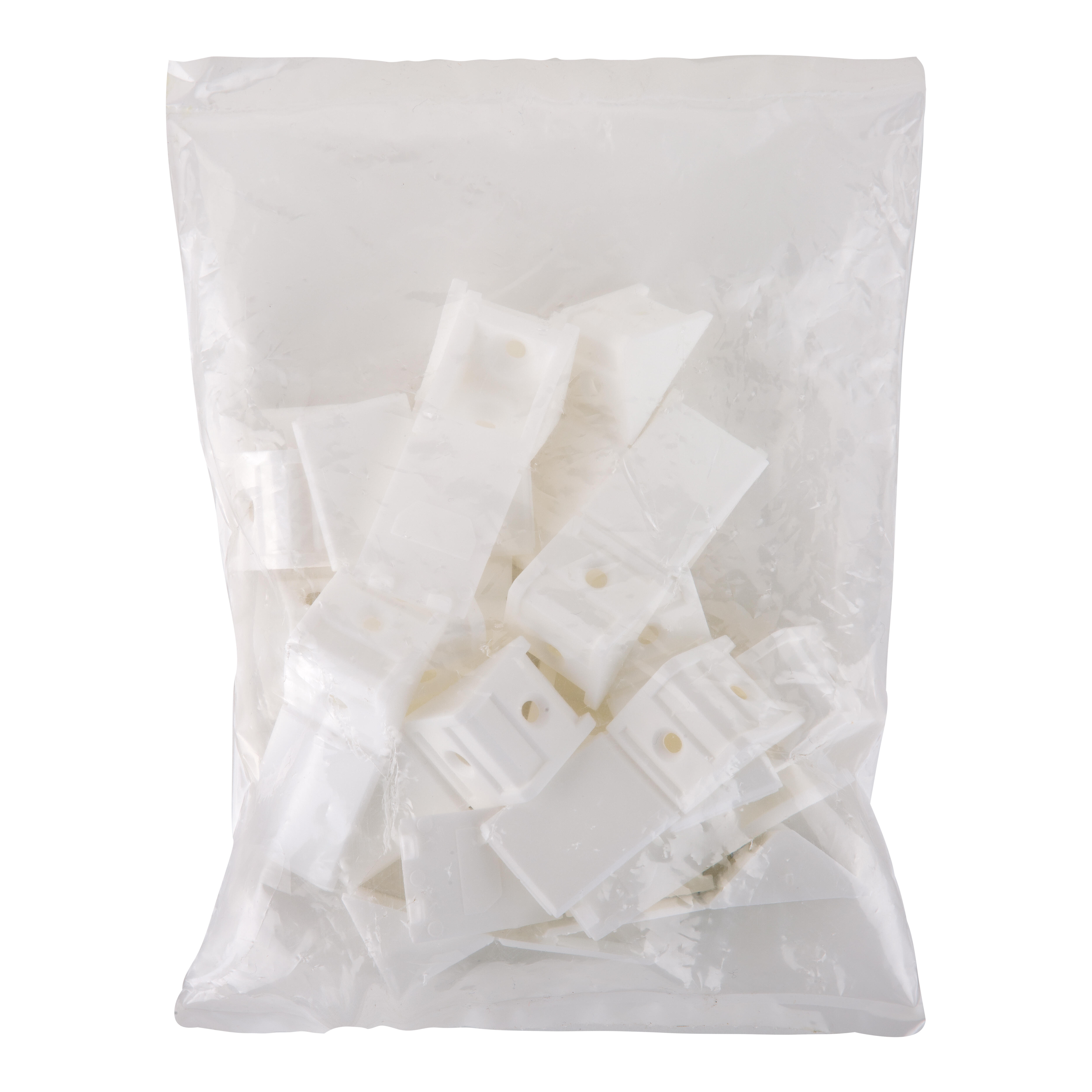 ESCUADRA DE ENSAMBLAJE CON TAPA PLASTICO BLANCA 24 MM. 20 UDS - 2