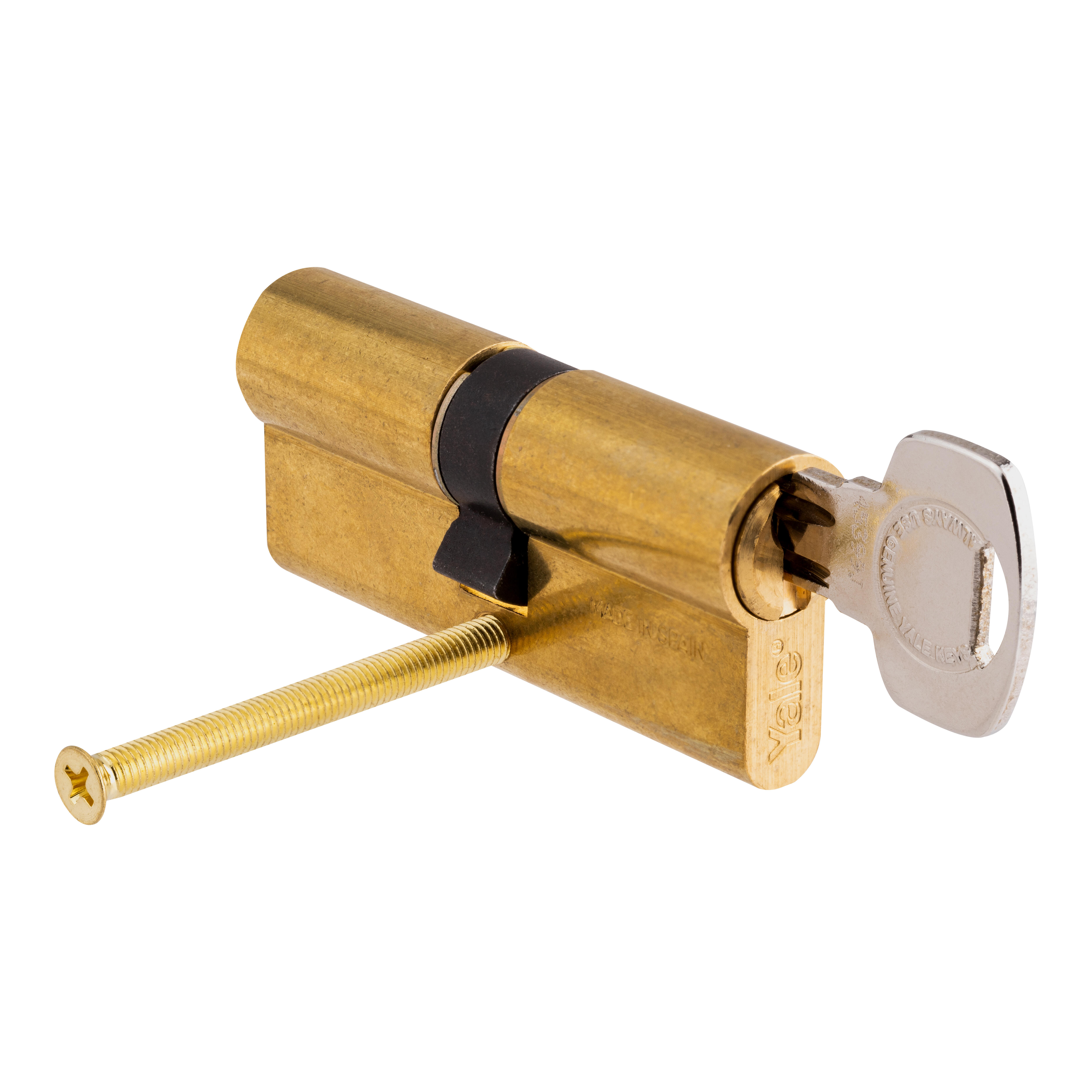 2 BOMBÍN CERRADURA 35X35MM MISMA LLAVE CON 3 LLAVES YALE - 2