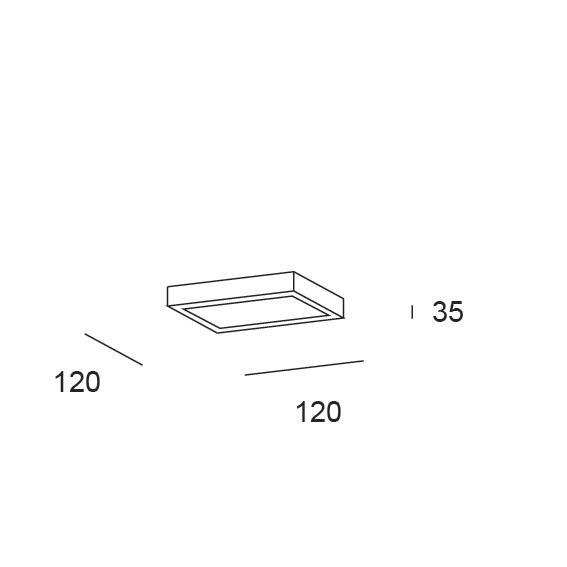 DOWNLIGHT SUPERFICIE CUADRADO BLANCO 6W CCT