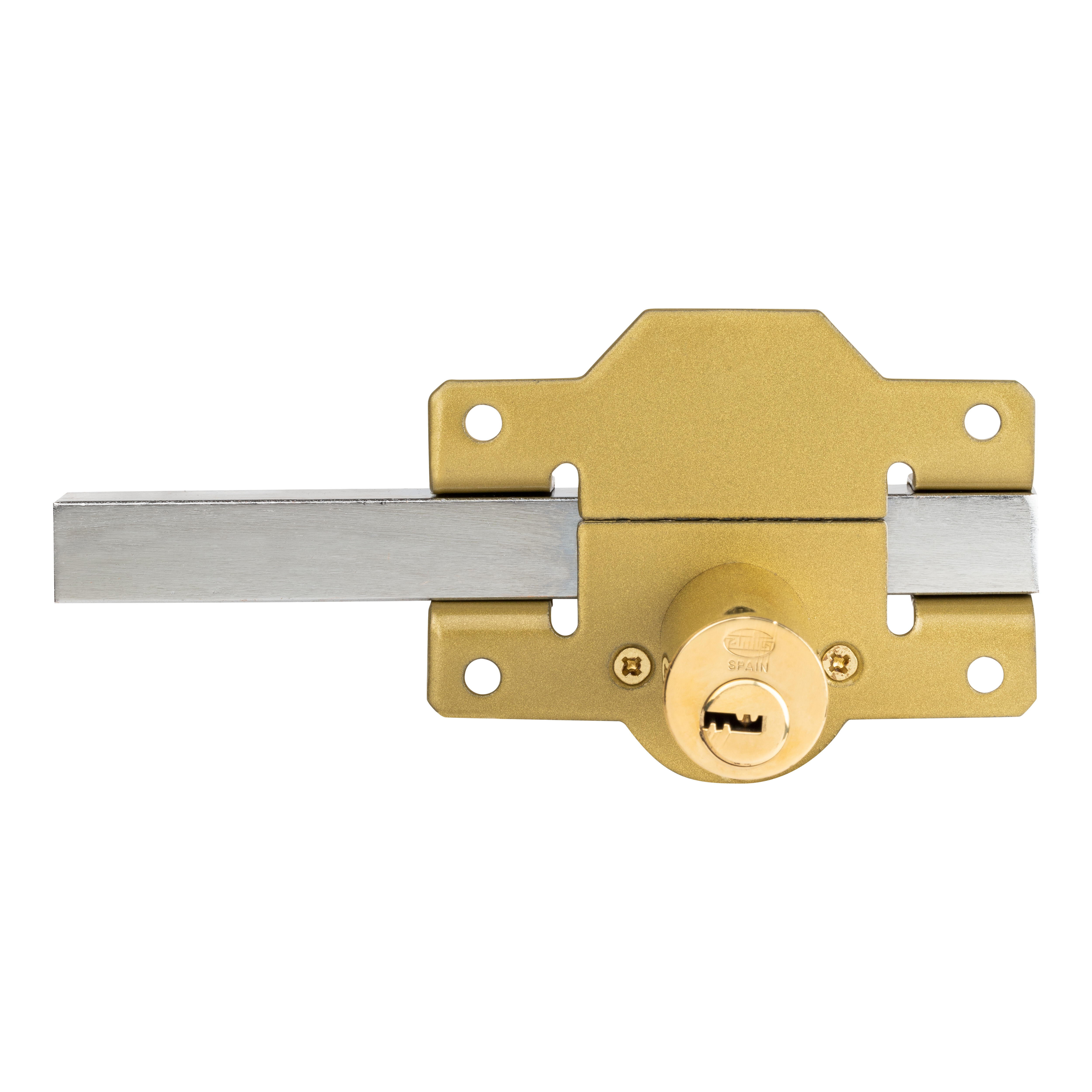 CERROJO PUERTA DE SEGURIDAD INTERIOR ACERO 5 LLAVES AMIG - 3