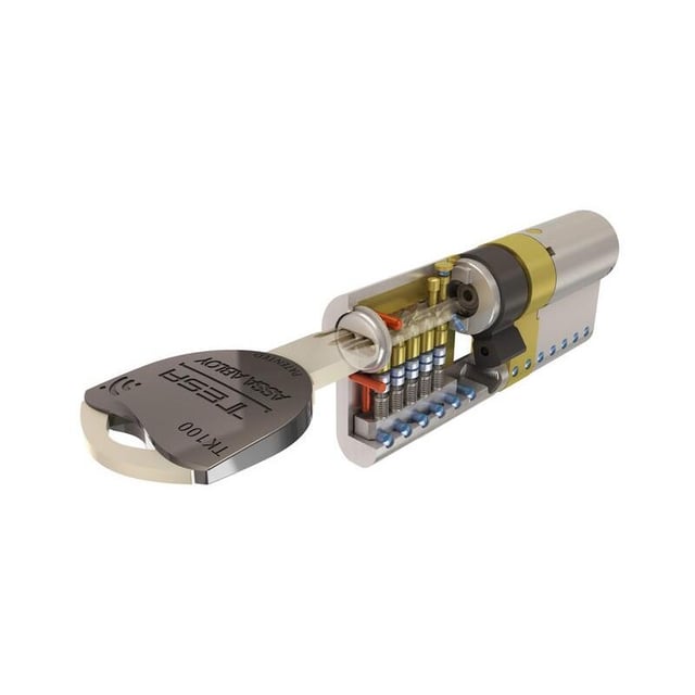 CILINDRO SEGURIDAD ANTIROTURA Y ANTIBUMPING 30 X 35 MM. LATON TK100 TESA