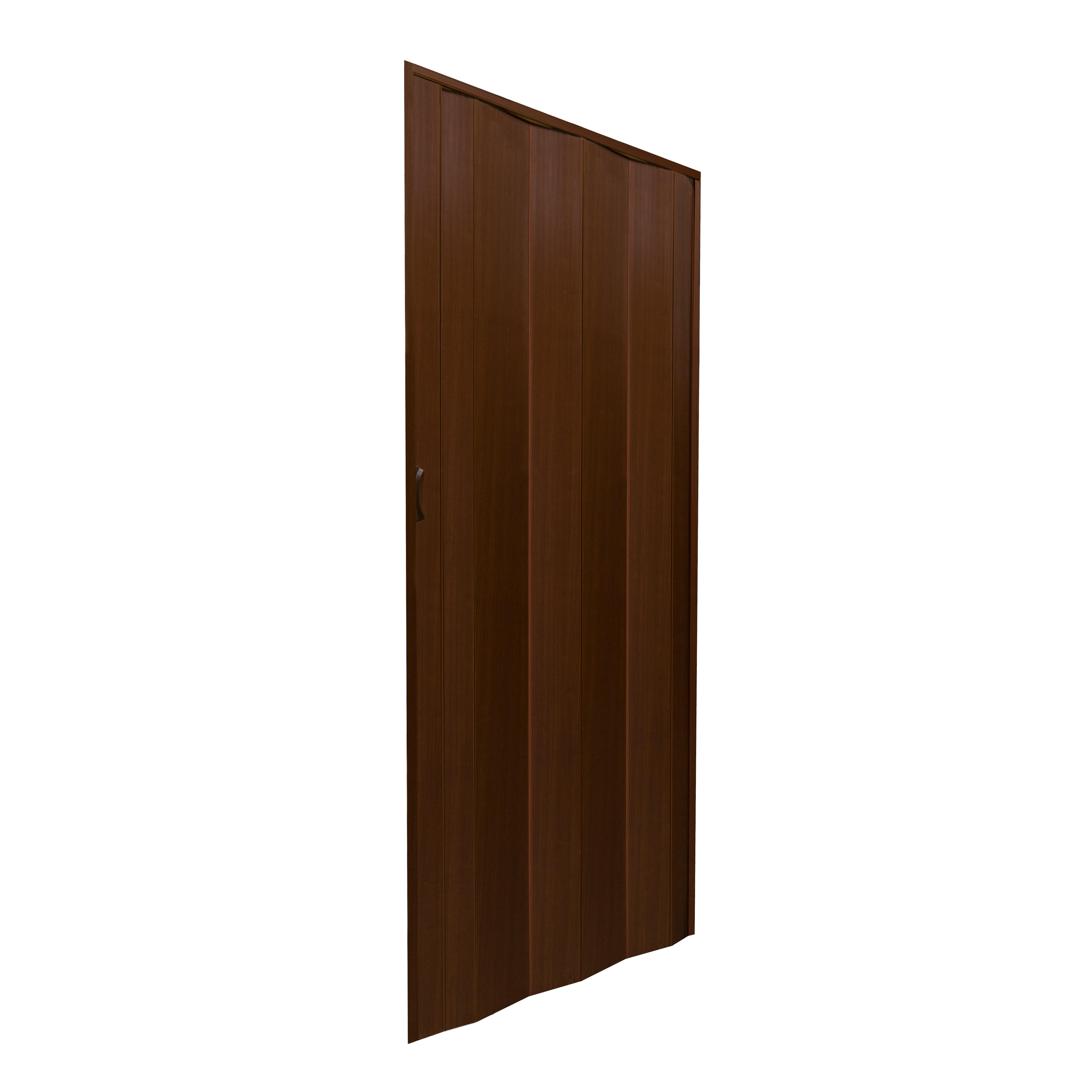 PUERTA PLEGABLE PVC MADERA OSCURA 84 CM - 2