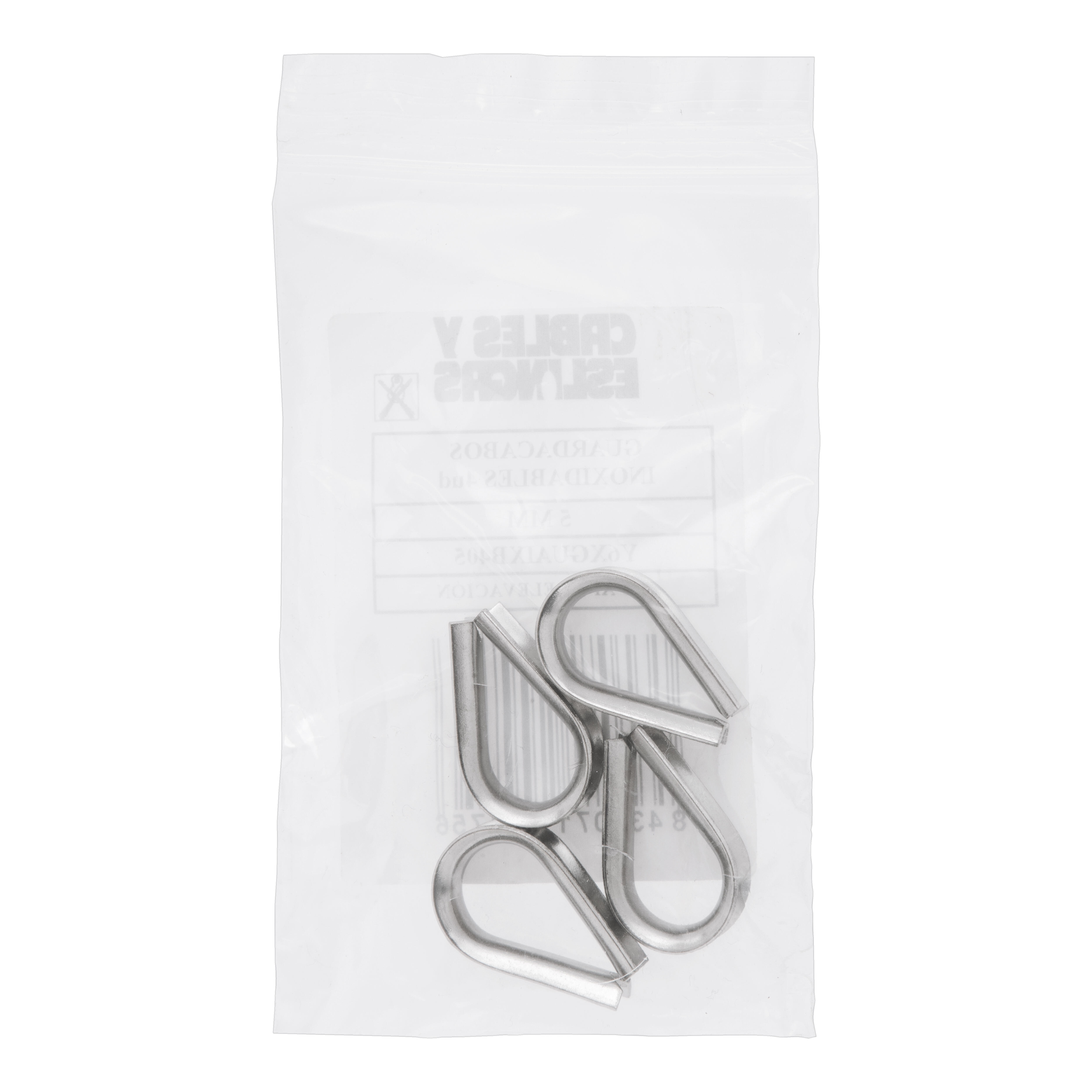 GUARDACABOS ACERO INOXIDABLE. 4 UDS - 2