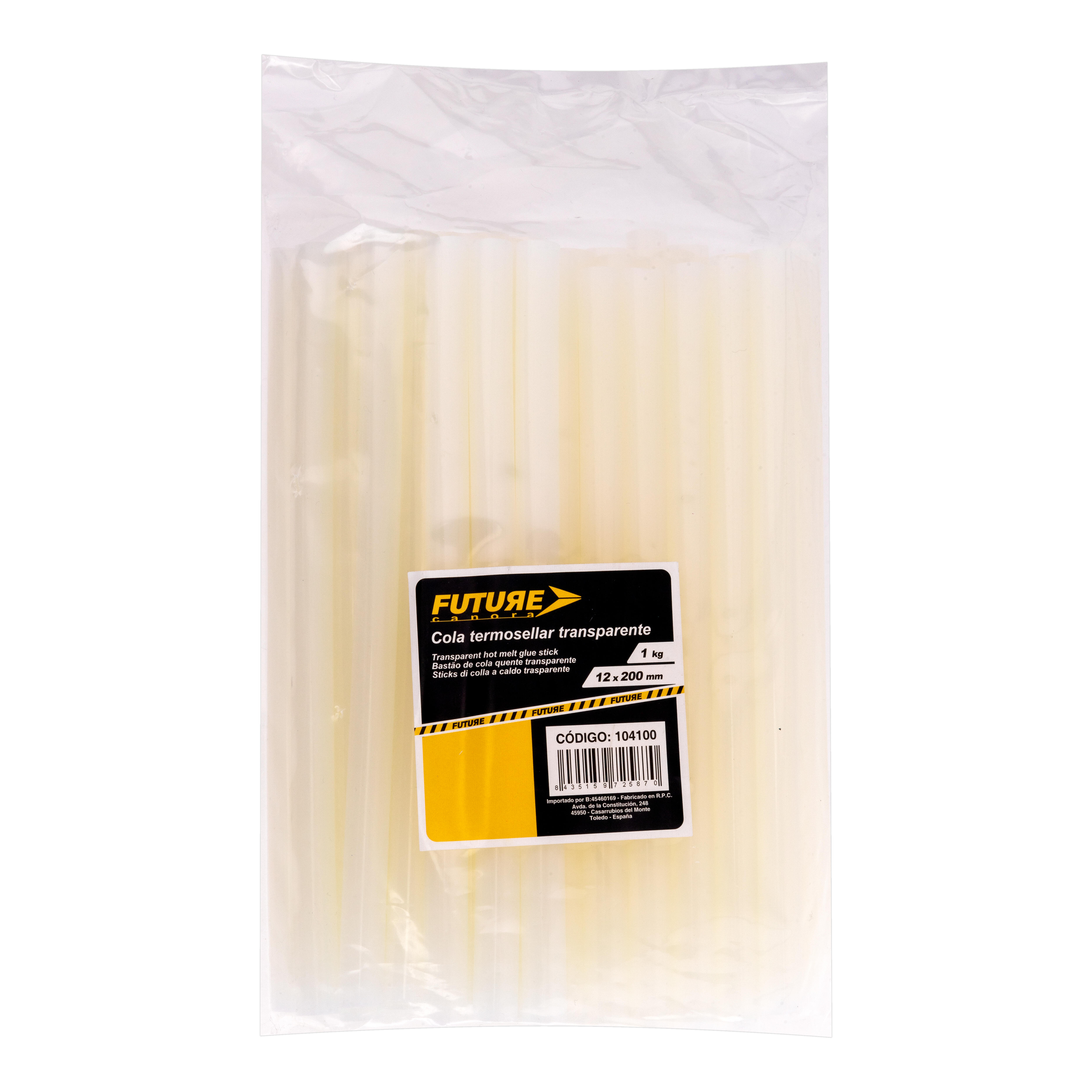 10 BARRAS COLA TERMOSELLAR 12X200MM 1000GR TRANSPARENTE - 2