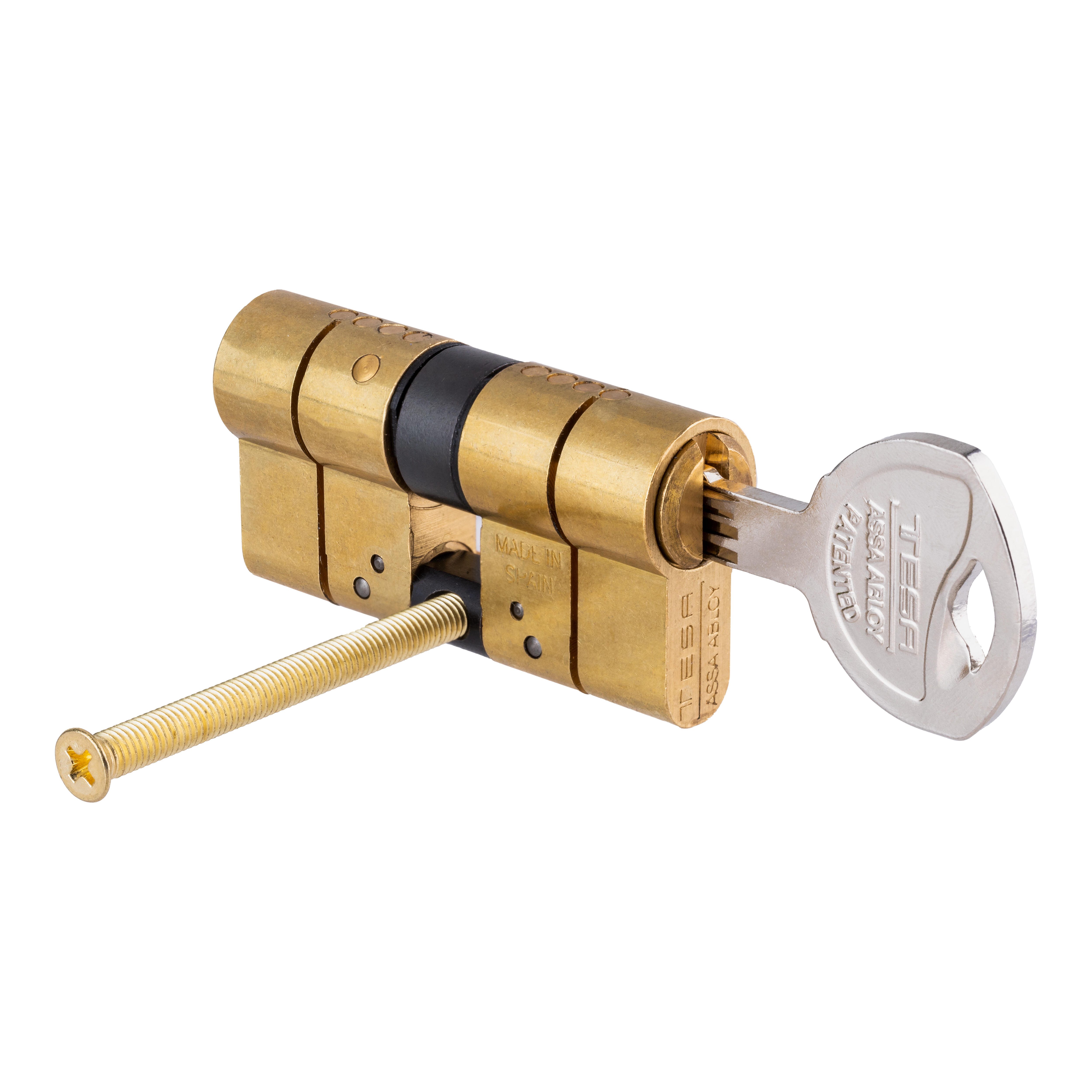 CILINDRO SEGURIDAD ANTIROTURA Y ANTIBUMPING 40 X 40 MM. LATON T70 TESA - 2