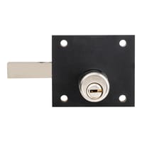 CERROJO PUERTA DE SEGURIDAD ANTIBUMPING INTERIOR Y EXTERIOR CROMADO 5 LLAVES LINCE - 2