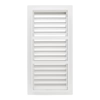 REJILLA DE VENTILACION EMPOTRABLE REGULABLE PLASTICO 13.3 X 26 CM - 2