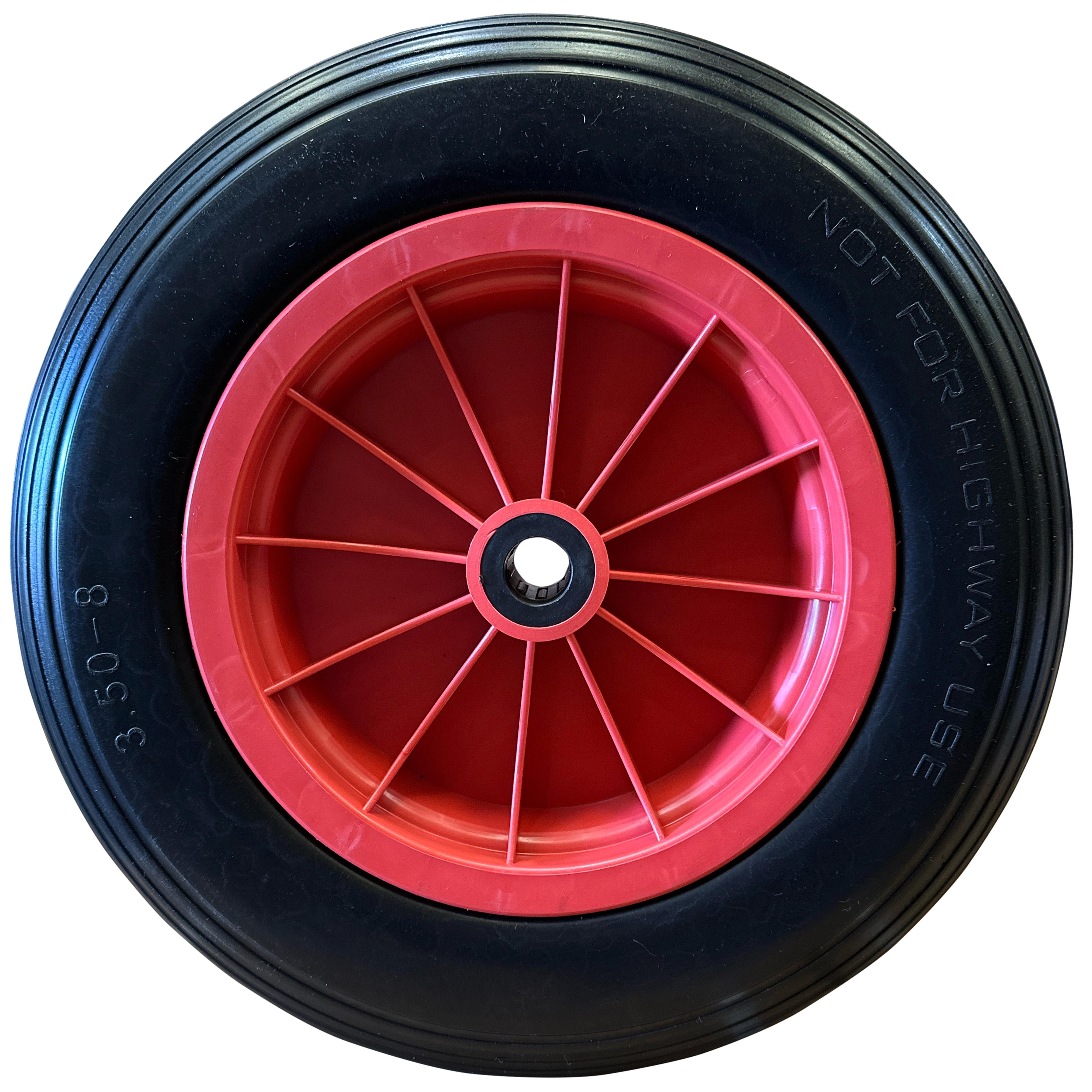 RUEDA CARRETILLA 350 MM IMPINCHABLE HASTA 100KG LLANTA PLÁSTICO - 2